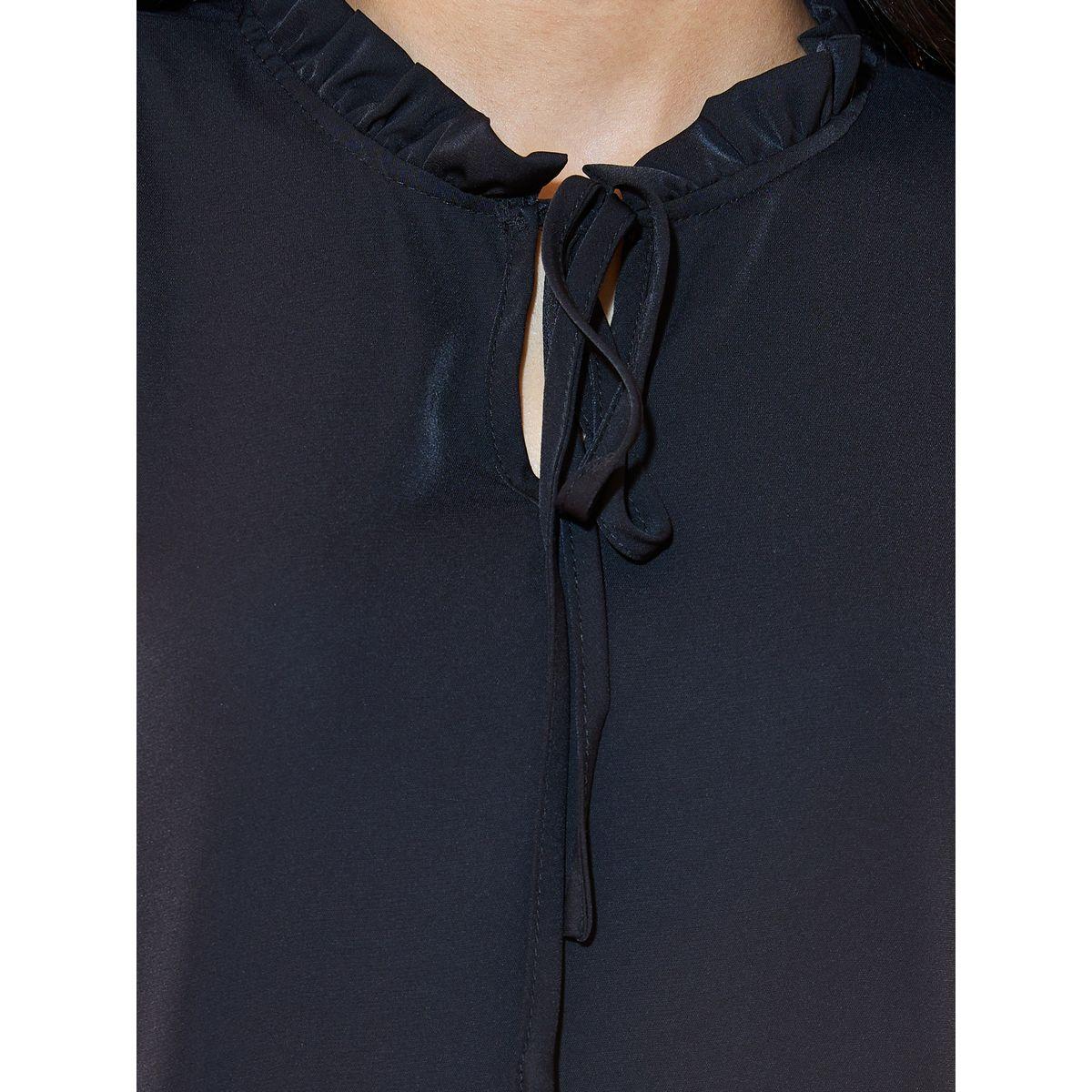 Styli Tie-Up Neck Solid Blouse-women-clothing-shirtsandblouses-blouses-image-4