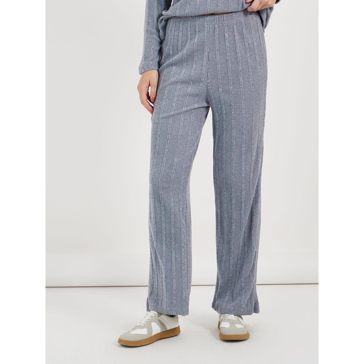 Styli Roll Neck Oversized Rib Knit Top & Pants Co-Ords-women-clothing-coordsets-image-5
