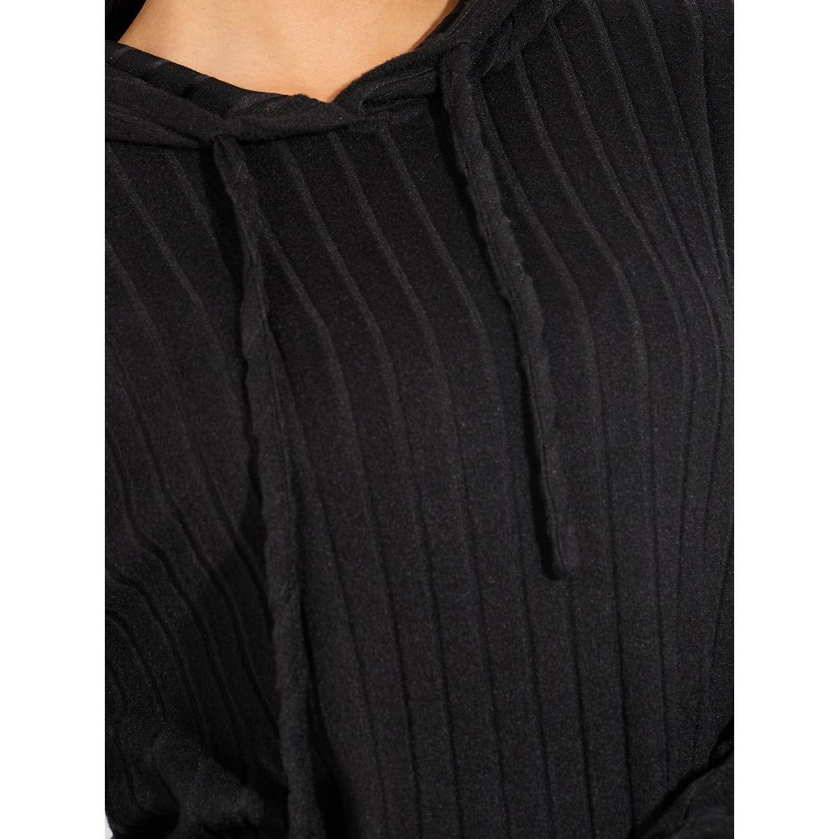 Styli Rib Knit Hooded Top & Wide Leg Pants Co-Ords-women-clothing-coordsets-image-3
