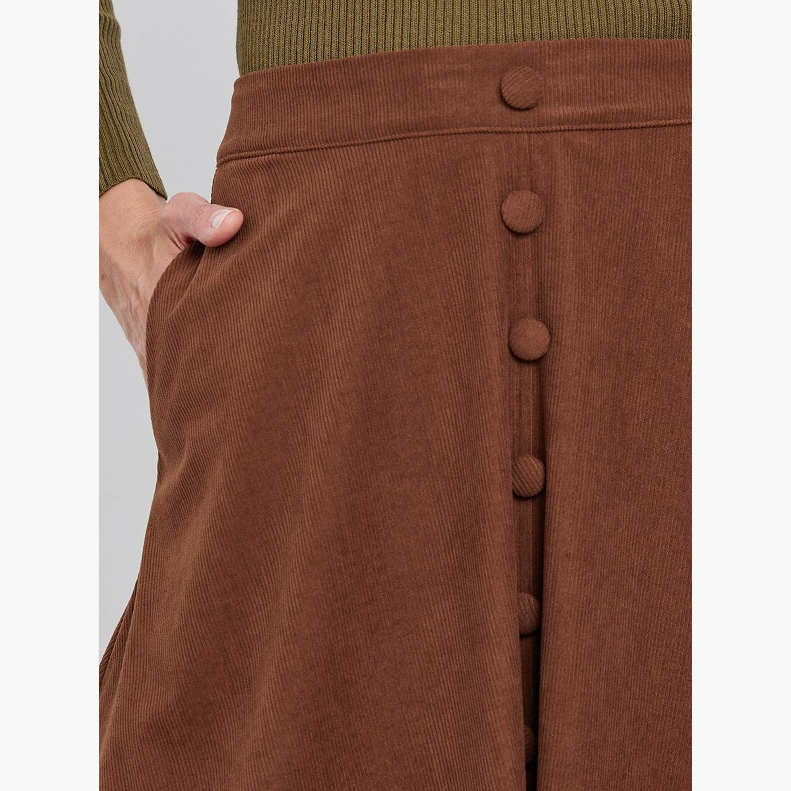 Styli Buttoned Down A-Line Midi Skirt with Pockets-women-clothing-bottoms-skirts-image-3