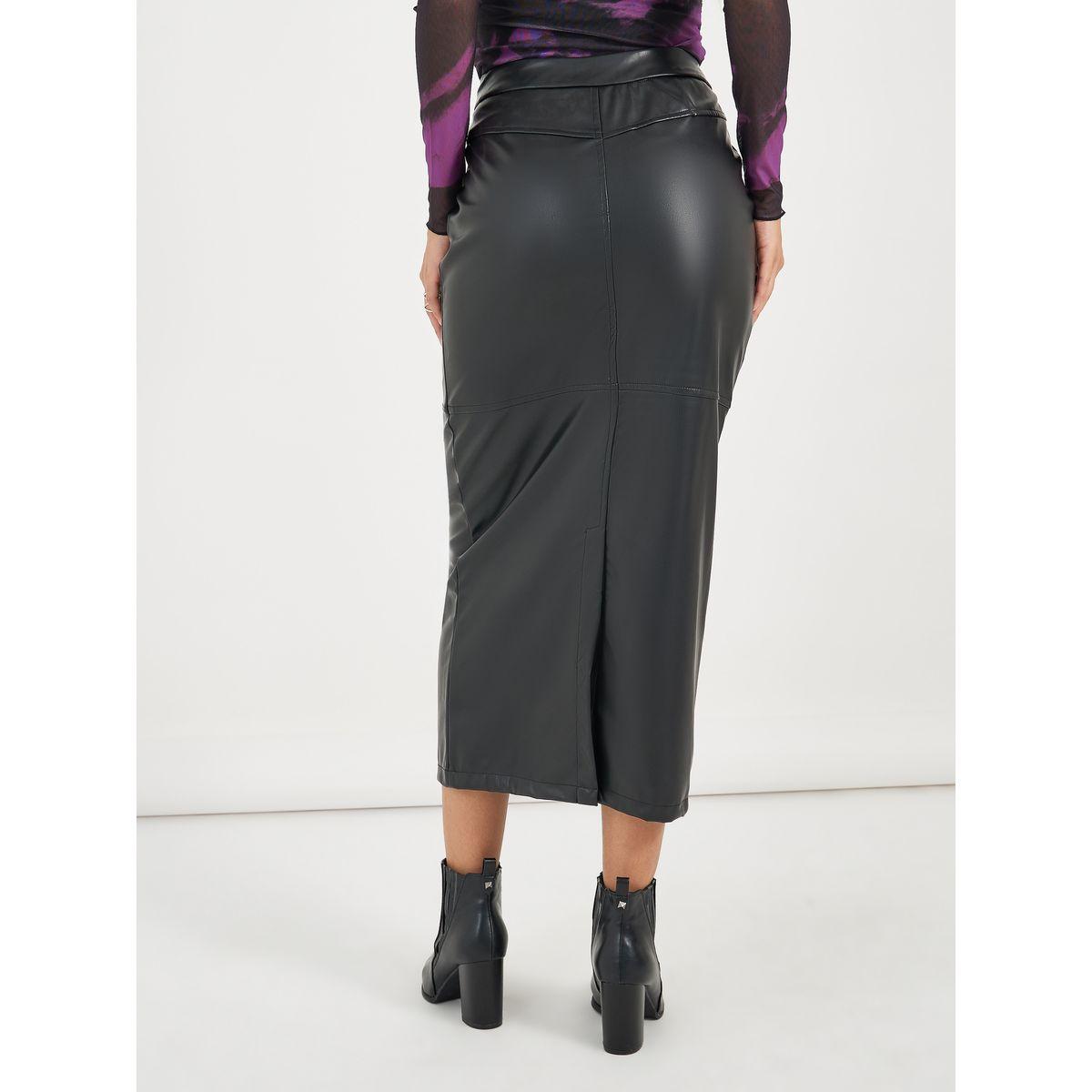 Styli Leather Look Bodycon Midi Skirt-women-clothing-bottoms-skirts-image-4