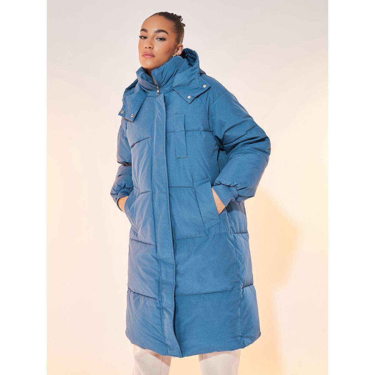 معطف بتفاصيل بارزة الملمس وسحَّاب مع أكمام طويلة-women-clothing-coatsandjackets-coats-image-3