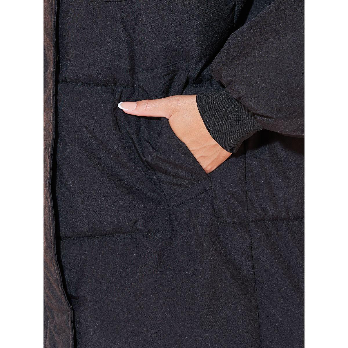 معطف بتفاصيل بارزة الملمس وسحَّاب مع أكمام طويلة-women-clothing-coatsandjackets-coats-image-5