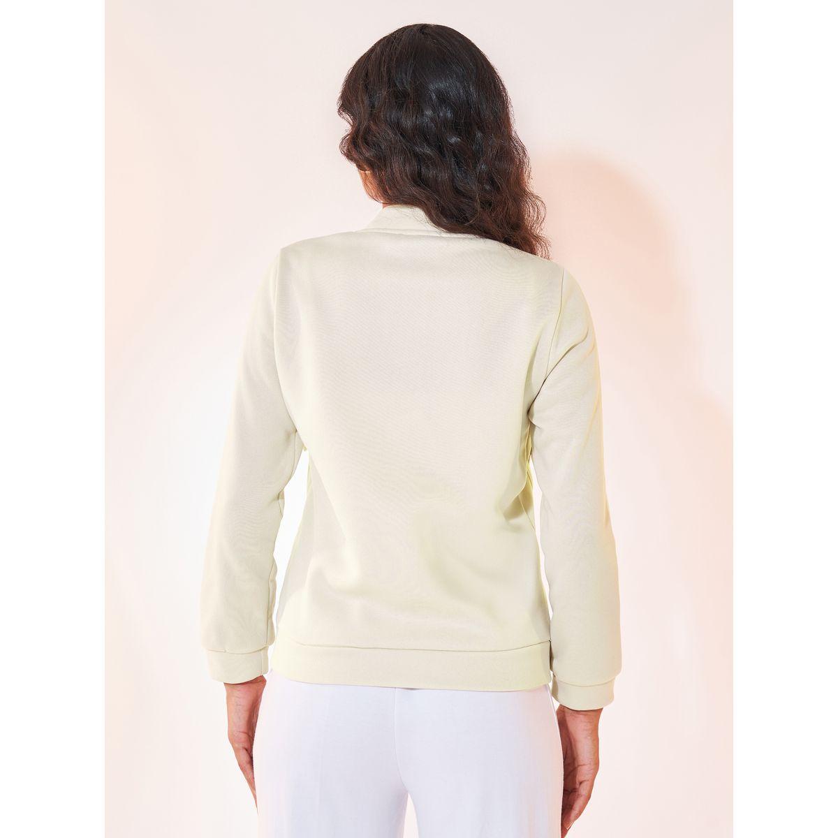 Styli Solid Pocket Detail Stand Collar Buttoned Bomber Jacket-women-winterwear-coatsandjackets-jackets-image-5