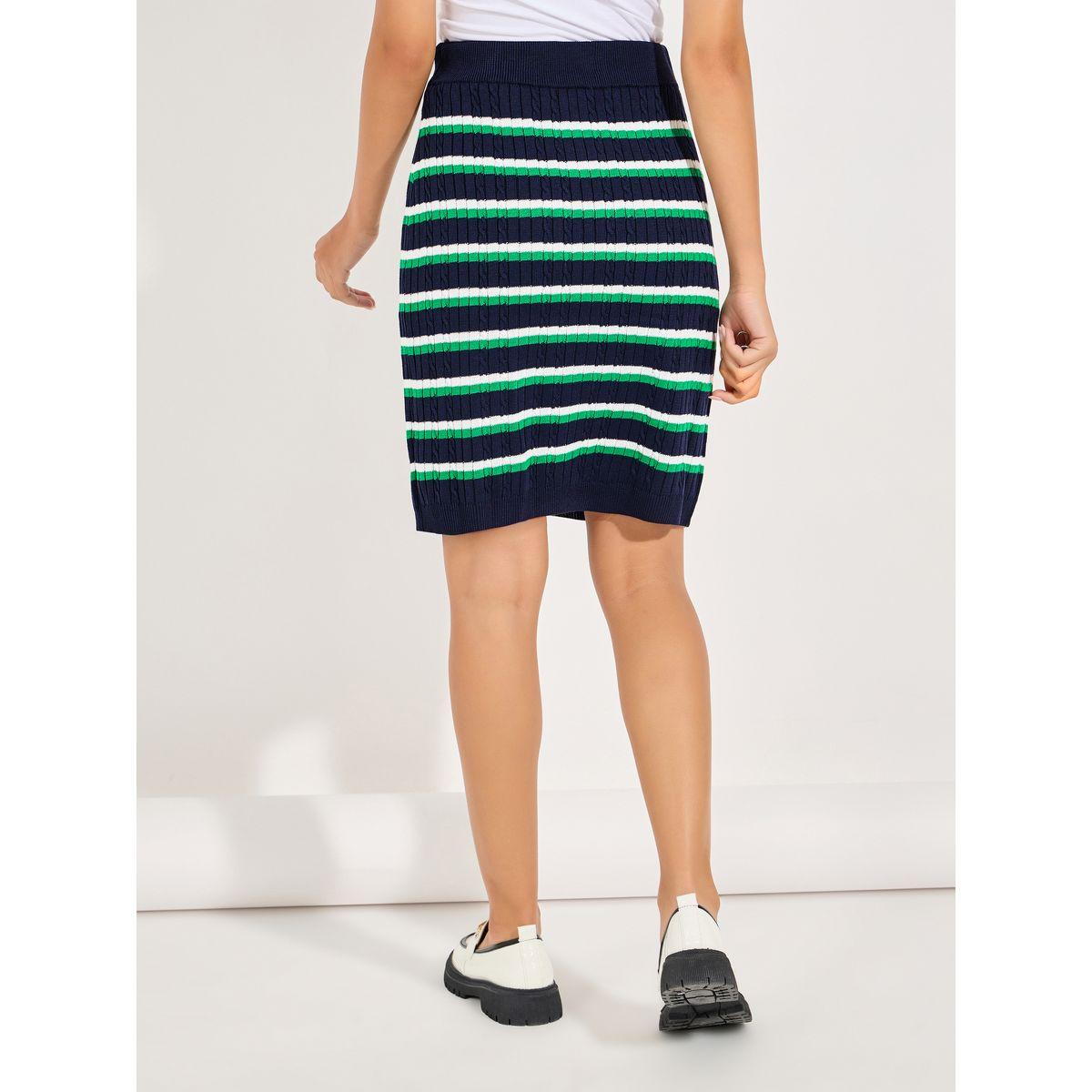 Styli Striped Knitted Mini Skirt-women-clothing-bottoms-skirts-image-4
