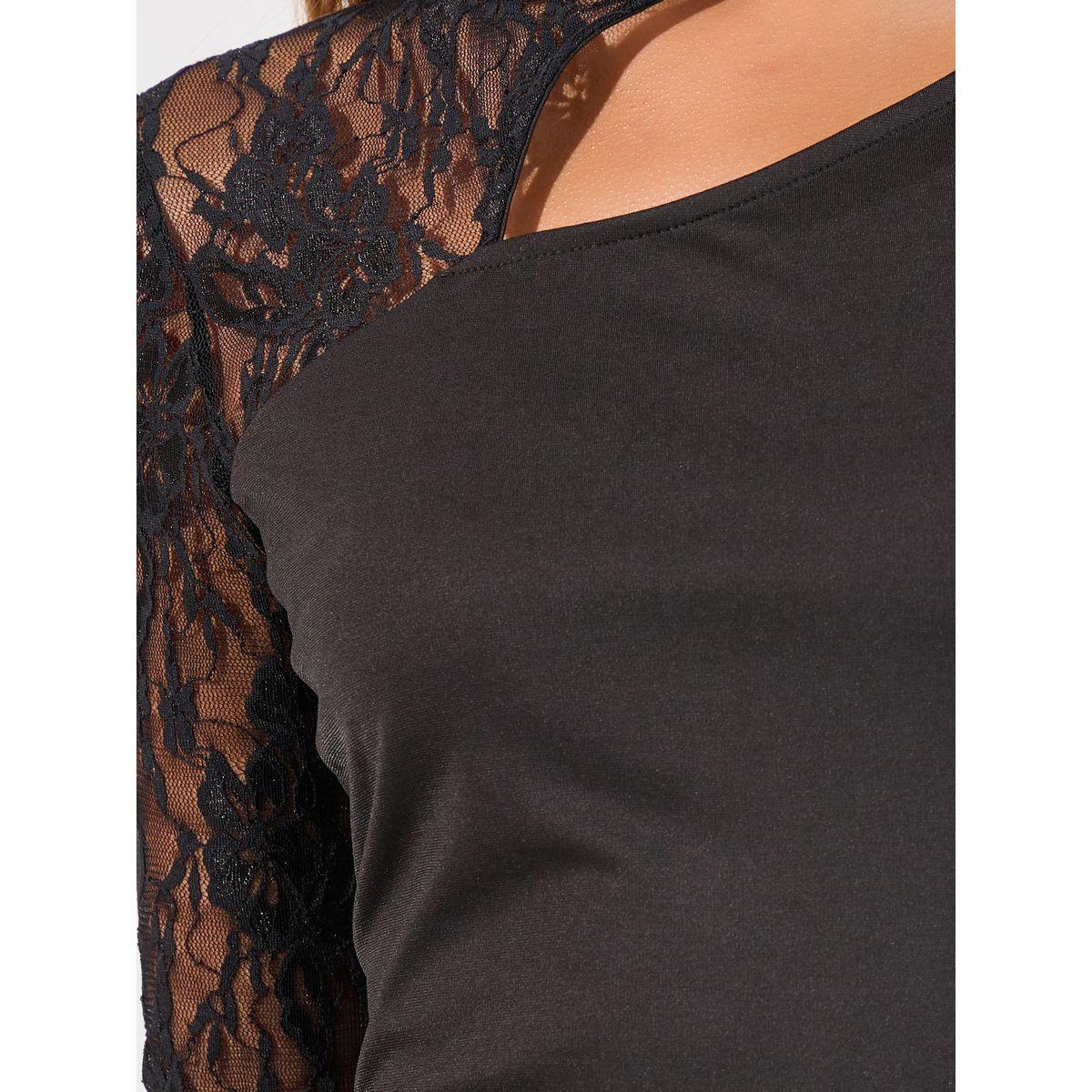 Styli Lace Sleeves Cut-Out Detail Sheath Midi Dress-women-clothing-dresses-image-4