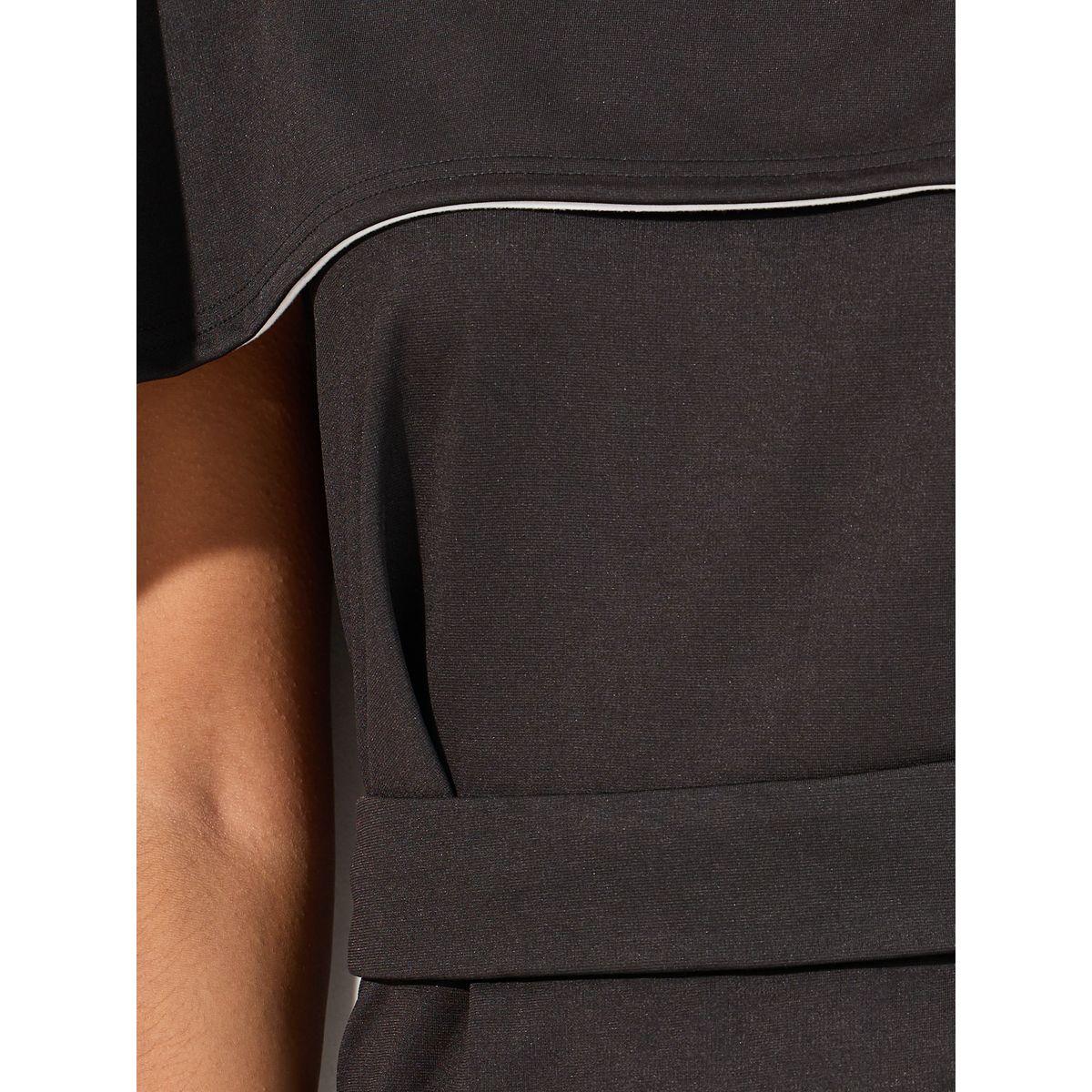Styli Frill Cape Sleeves Sheath Knee Length Dress-women-clothing-dresses-image-4
