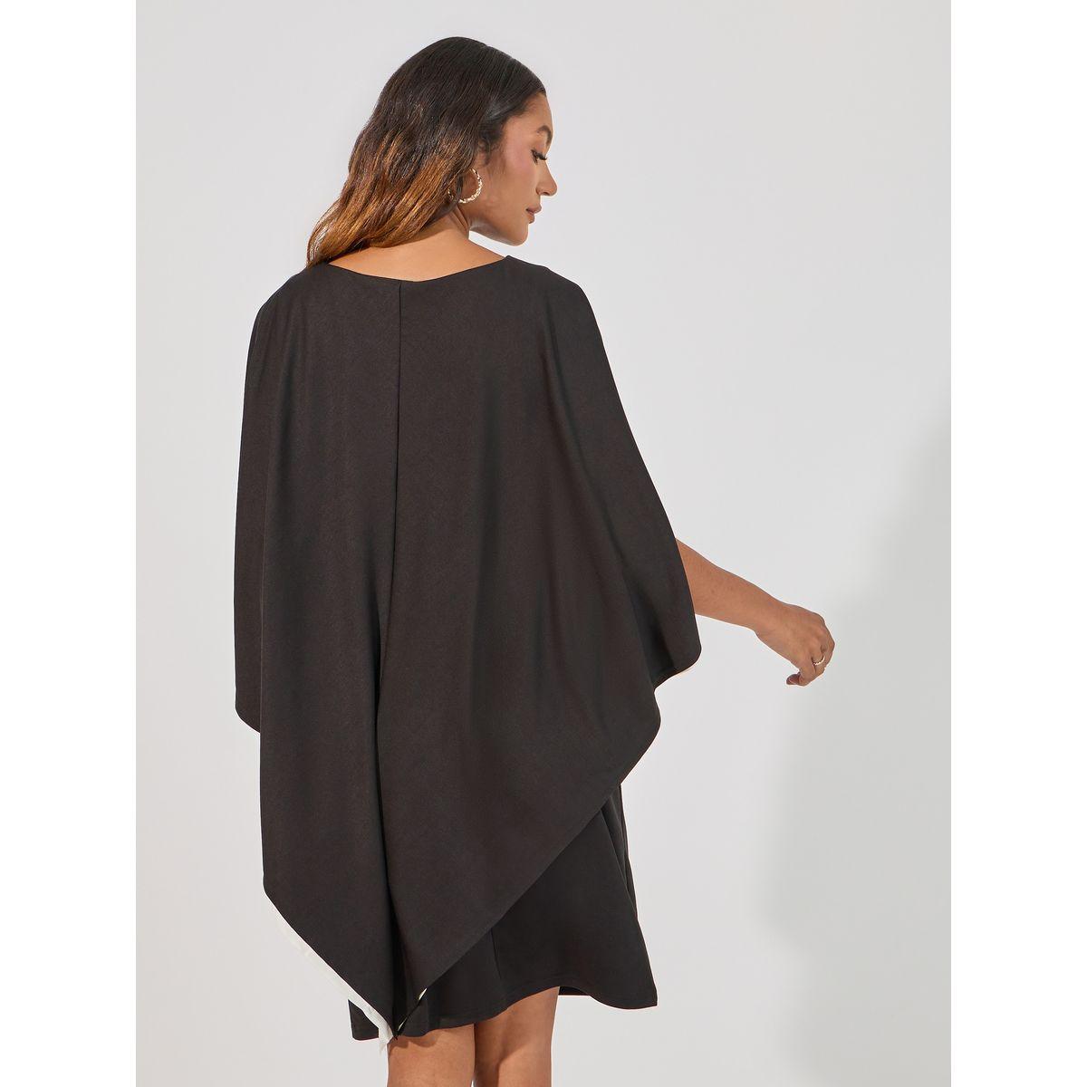 فستان بطول الركبة مع أكمام كيب-women-clothing-dresses-image-5