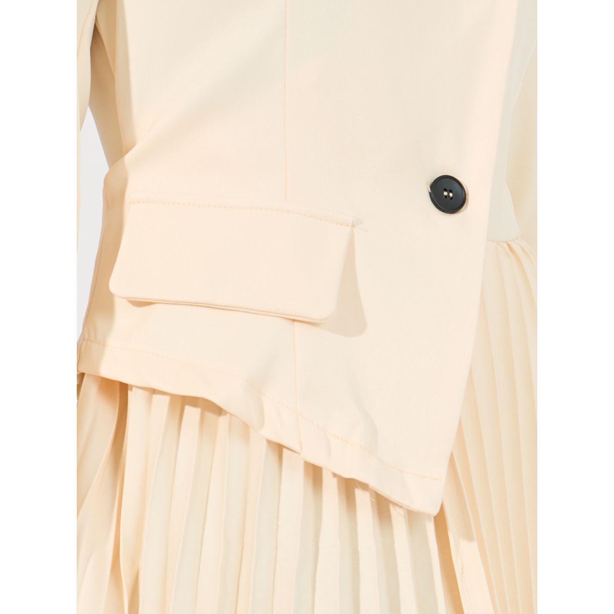 فستان ميدي بنمط بليزر مع حافة غير متماثلة الطول-women-clothing-dresses-image-3