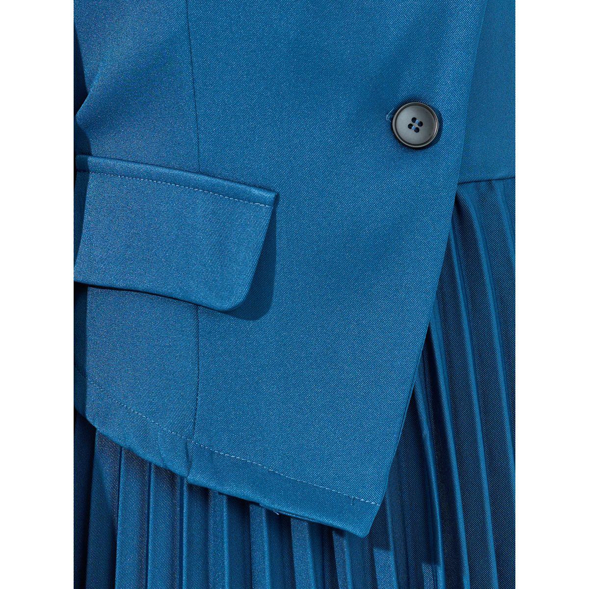 فستان ميدي بنمط بليزر مع حافة غير متماثلة الطول-women-clothing-dresses-image-4