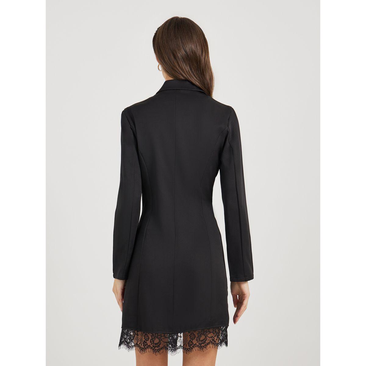 Styli Notch Lapel Lace Hem Blazer Mini Dress-women-clothing-dresses-image-6