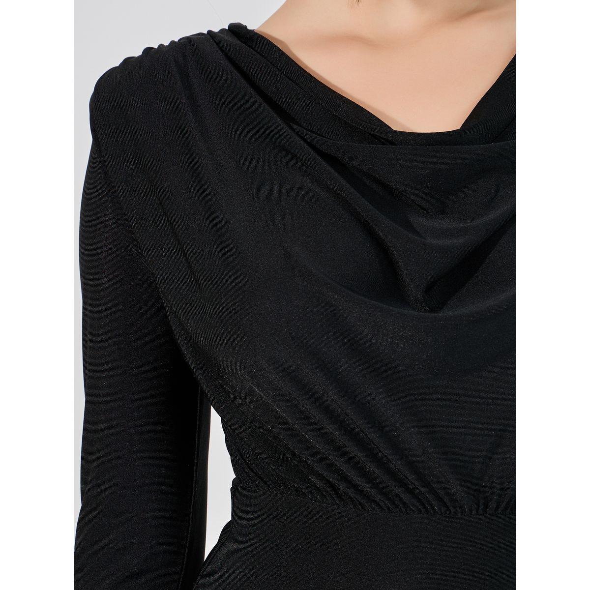 فستان ميدي ضيق بياقة منسدلة-women-clothing-dresses-image-3