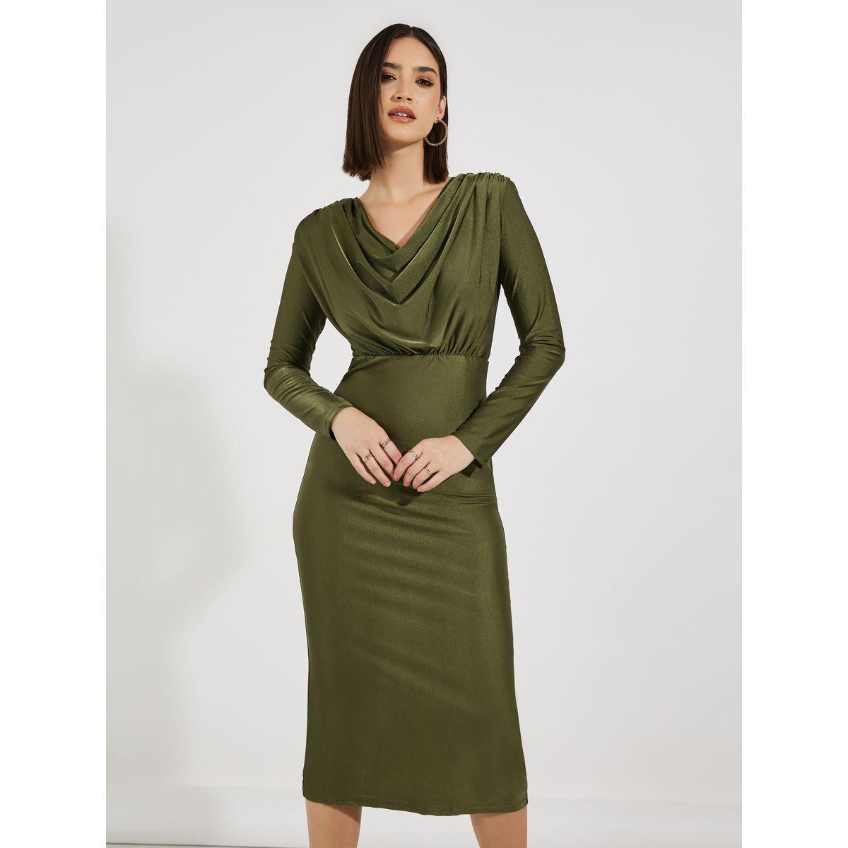 Styli Cowl Neck Bodycon Midi Dress-women-clothing-dresses-image-2