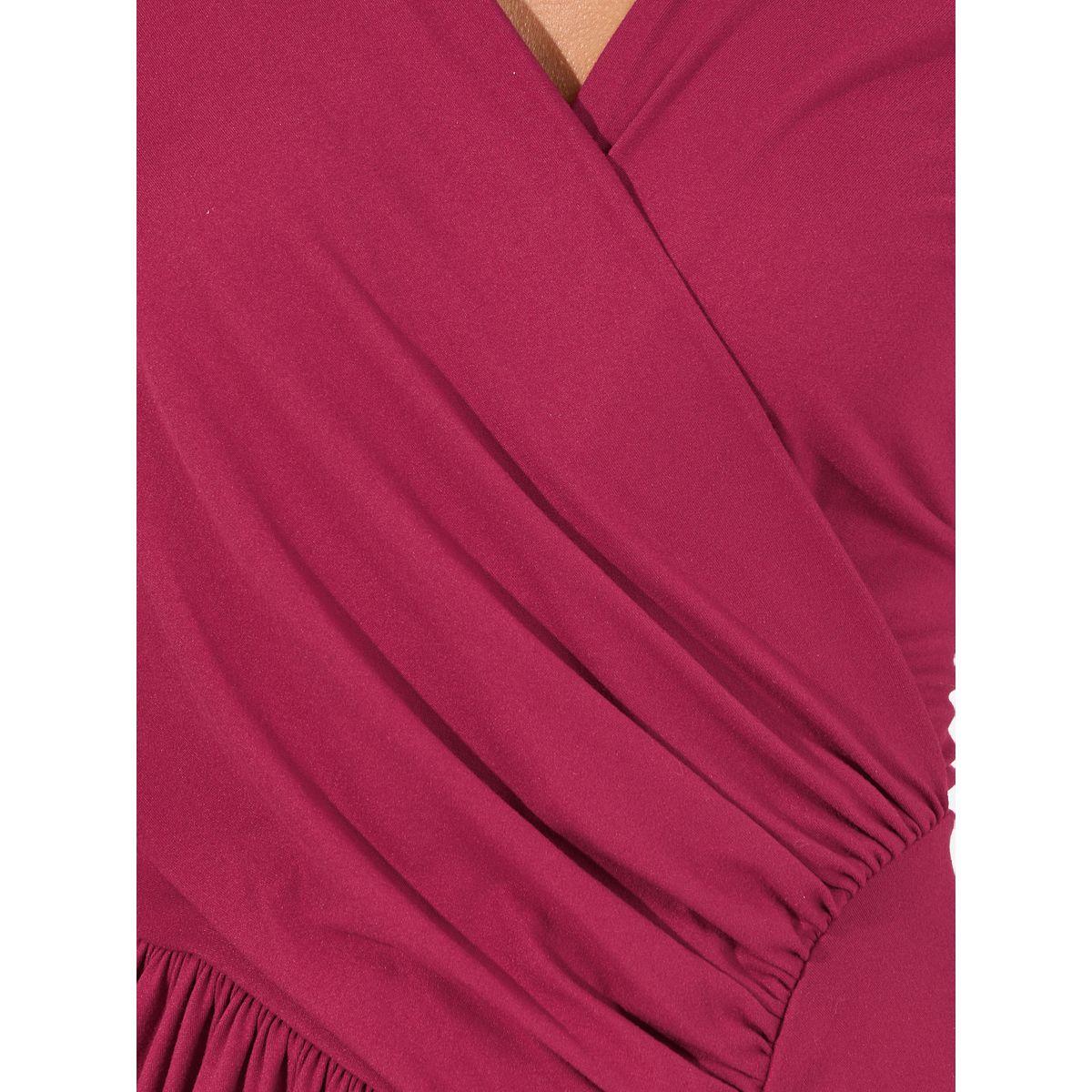 Styli Gathered Detail Asymmetric Hem Midi Dress-women-clothing-dresses-image-3