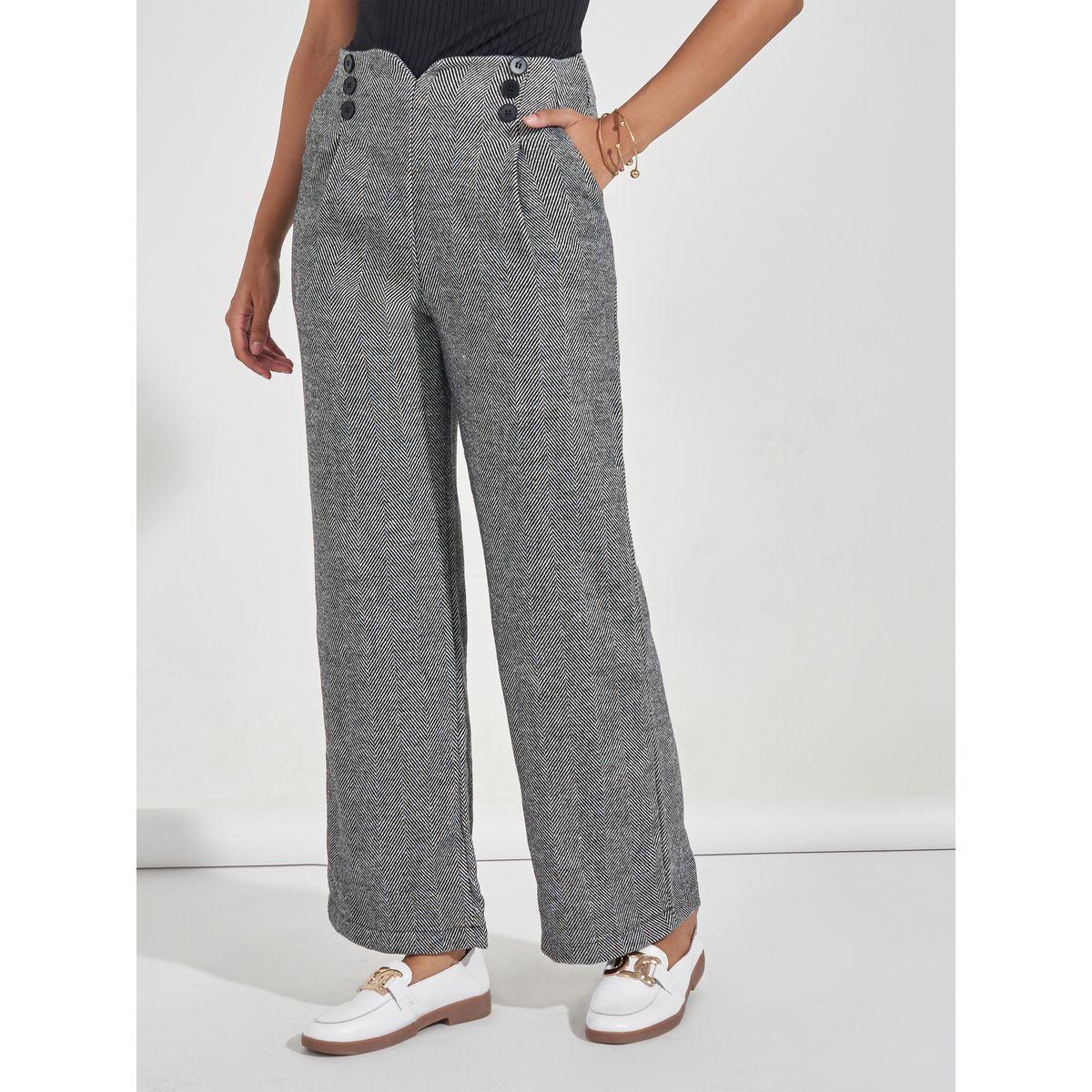 Styli Button Detail Wide Leg Full Length Pants-women-clothing-bottoms-trousers-image-2