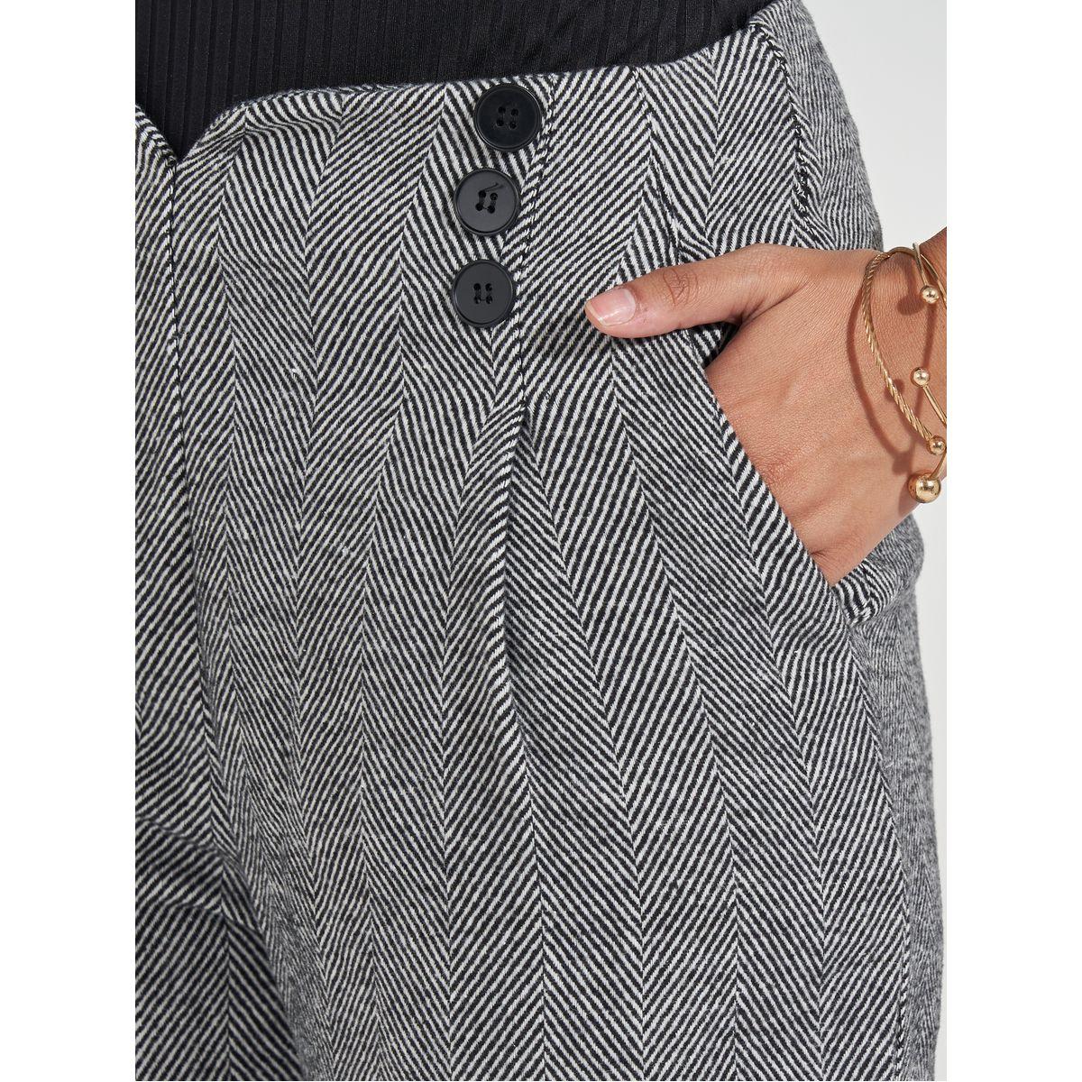 Styli Button Detail Wide Leg Full Length Pants-women-clothing-bottoms-trousers-image-3