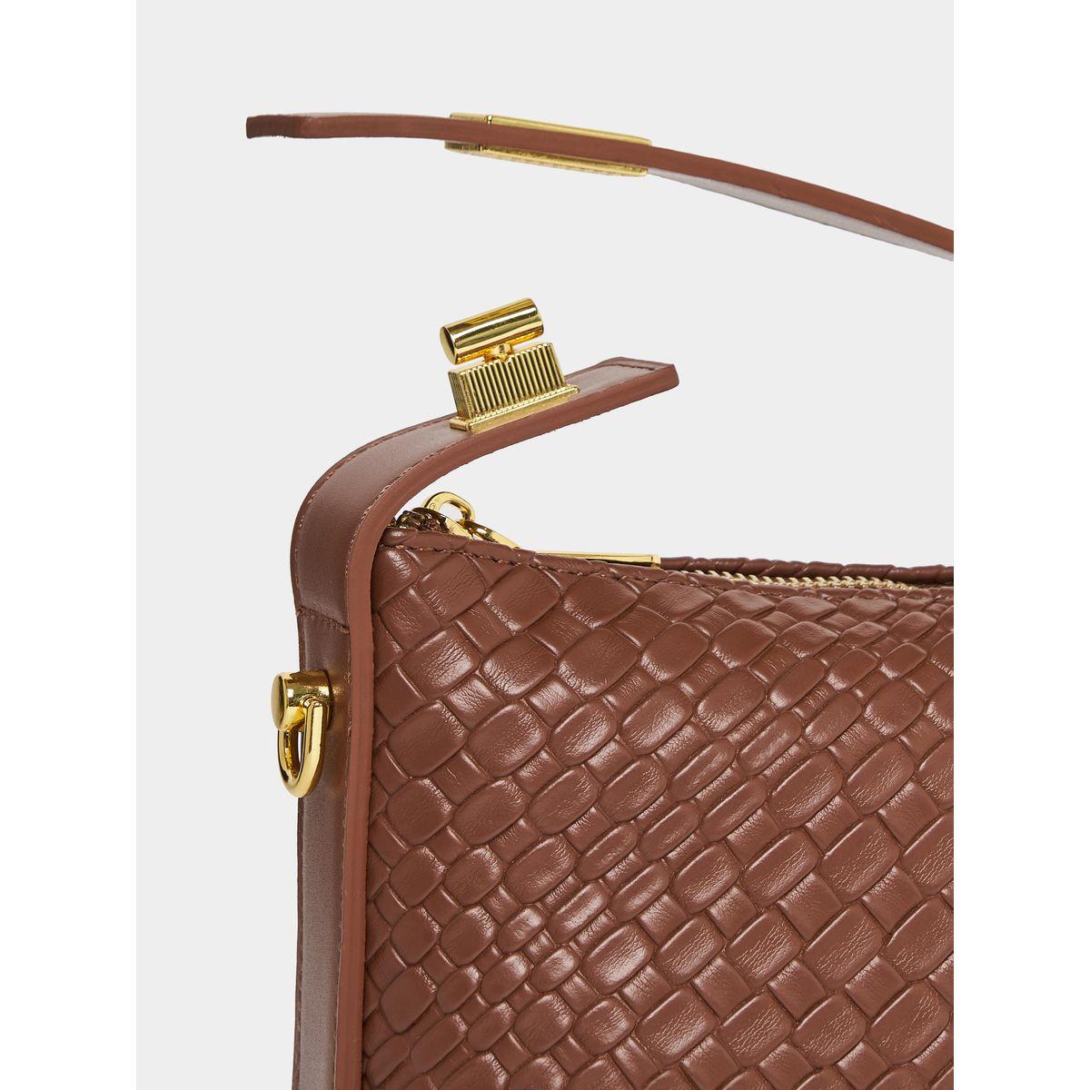 Styli Textured Baguette Bag-women-bagsandwallets-handbags-image-3