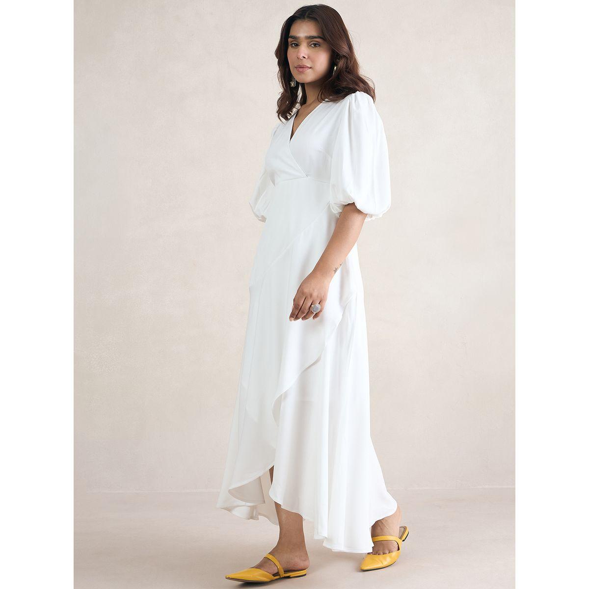 Femmella X Styli  Ruffled Edge Wrap Maxi Dress-women-clothing-dresses-image-2