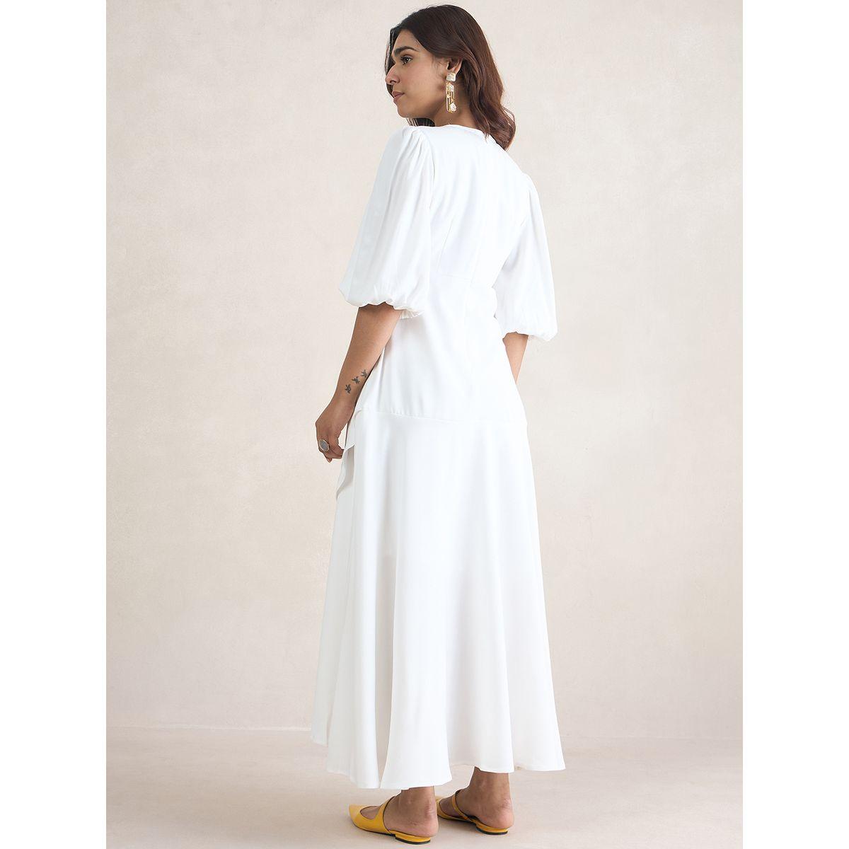 Femmella X Styli  Ruffled Edge Wrap Maxi Dress-women-clothing-dresses-image-3