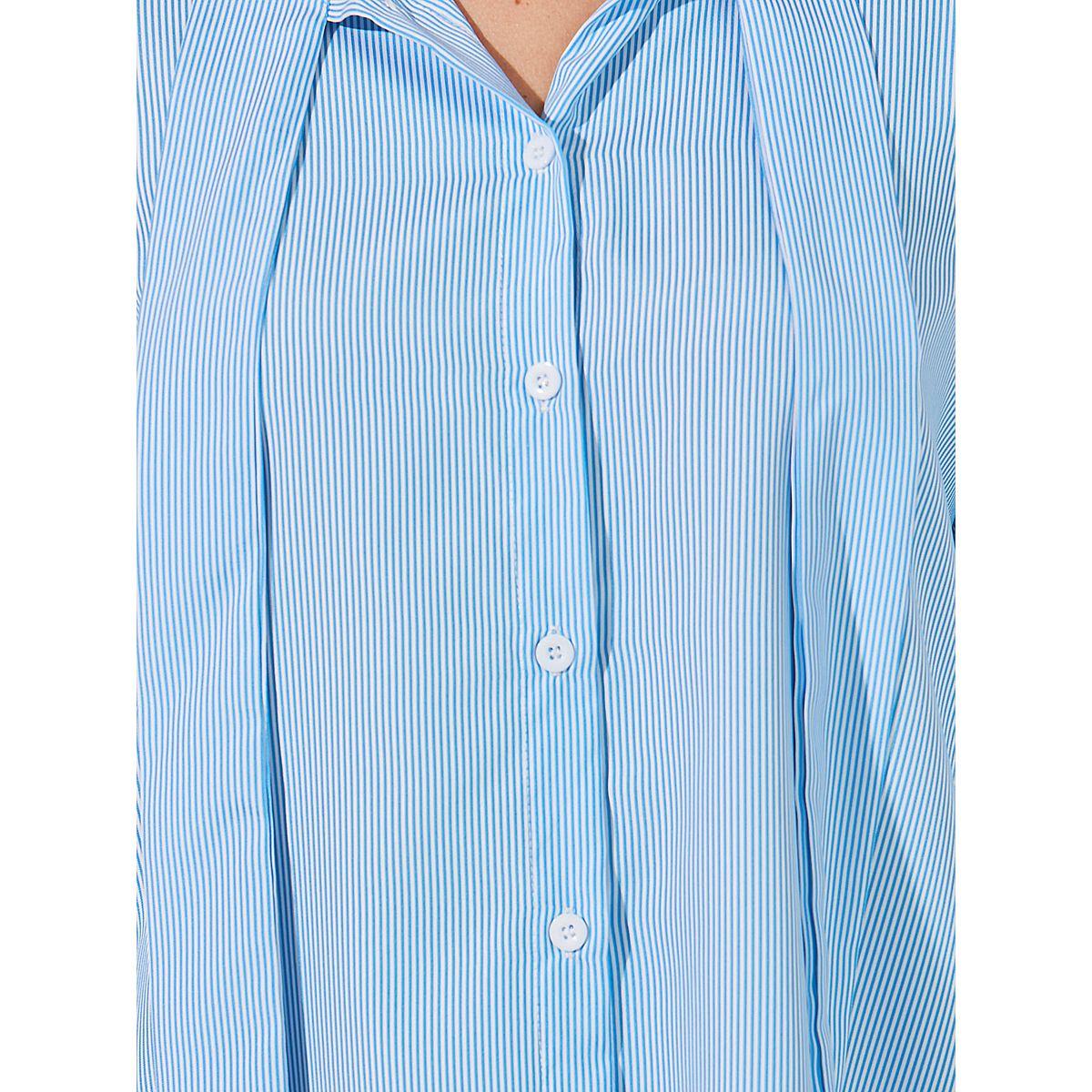 Styli Striped Relaxed Fit Shirt with Button Placket-women-clothing-shirtsandblouses-shirts-image-4