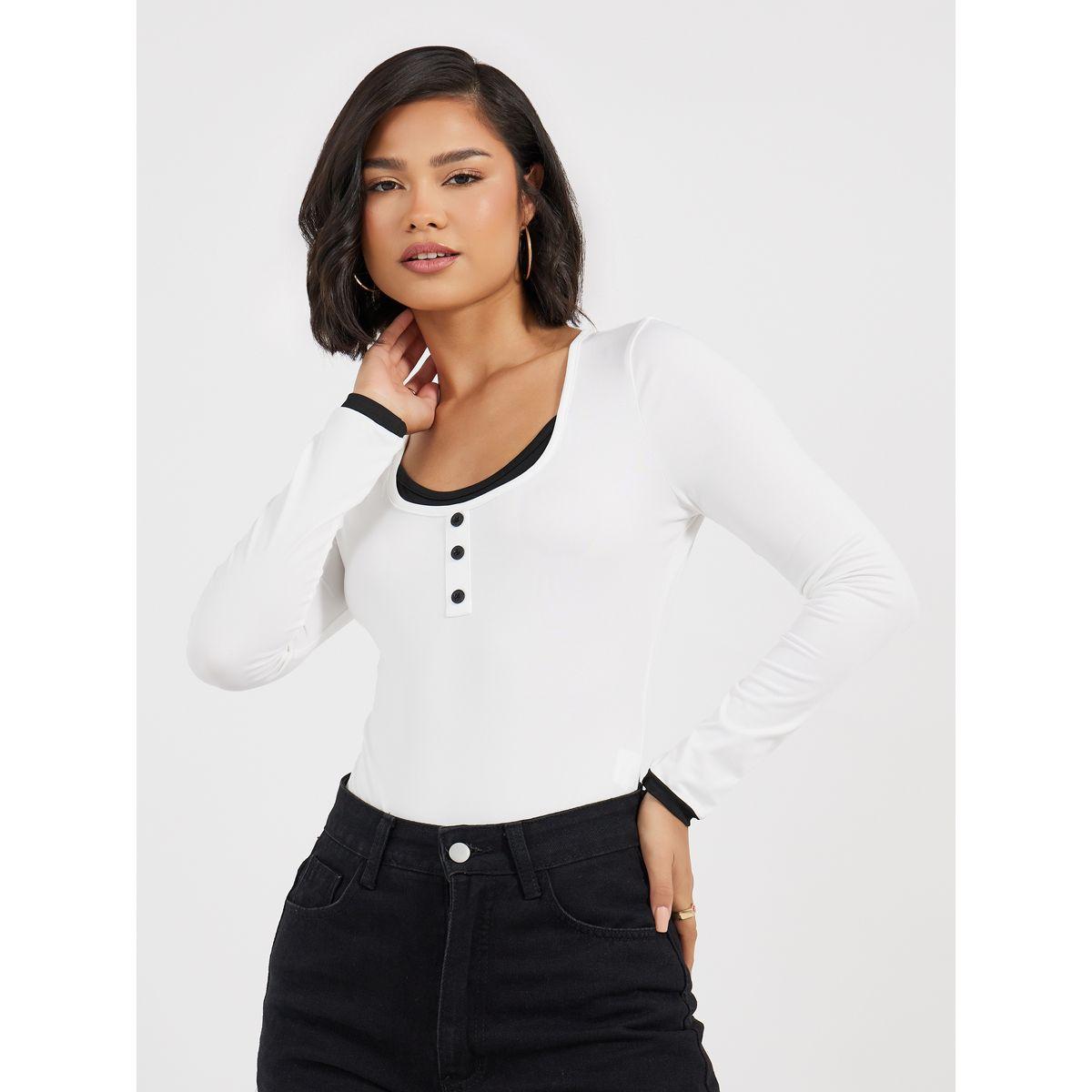 بودي سوت بياقة سكوب وتفاصيل مُتباينة-women-clothing-shirtsandblouses-blouses-image-3