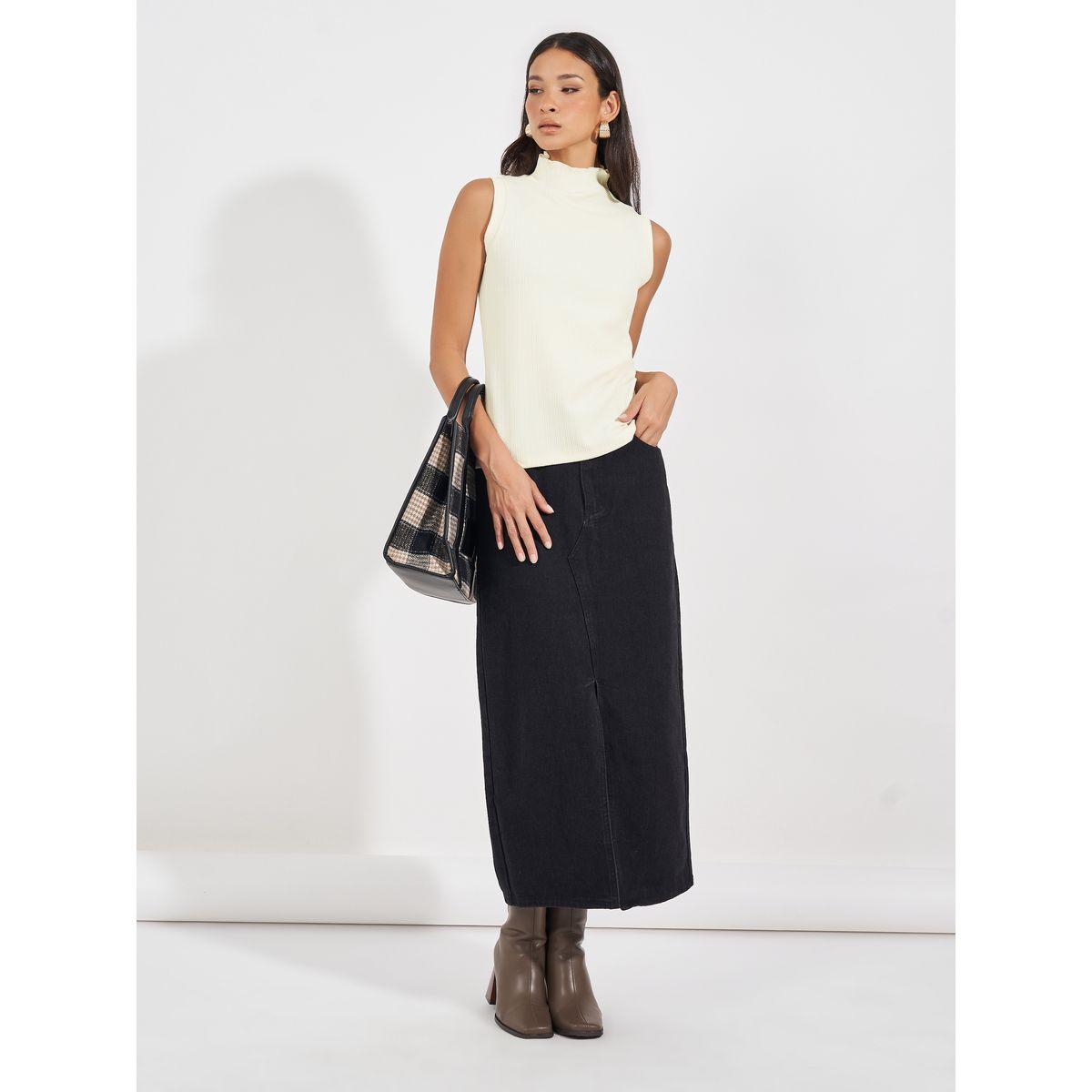 Styli Textured Knit Top with Turtle Neck-women-clothing-shirtsandblouses-blouses-image-2