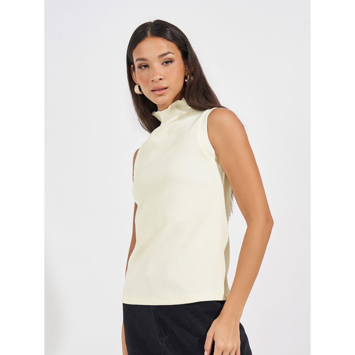Styli Textured Knit Top with Turtle Neck-women-clothing-shirtsandblouses-blouses-image-3