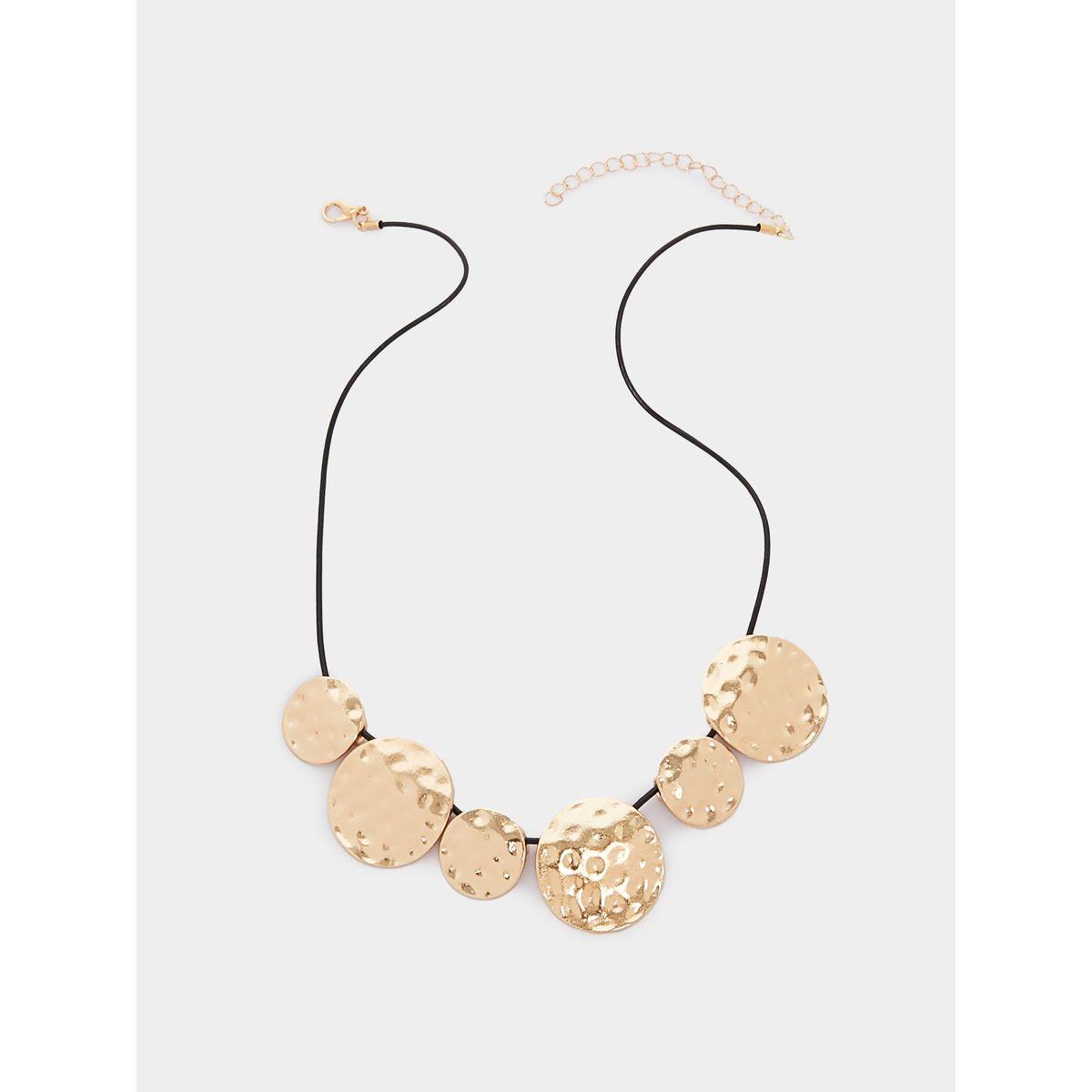 Styli Textured Metal Accent Necklace-women-watchesandjewellery-jewellery-necklacesandpendants-image-1