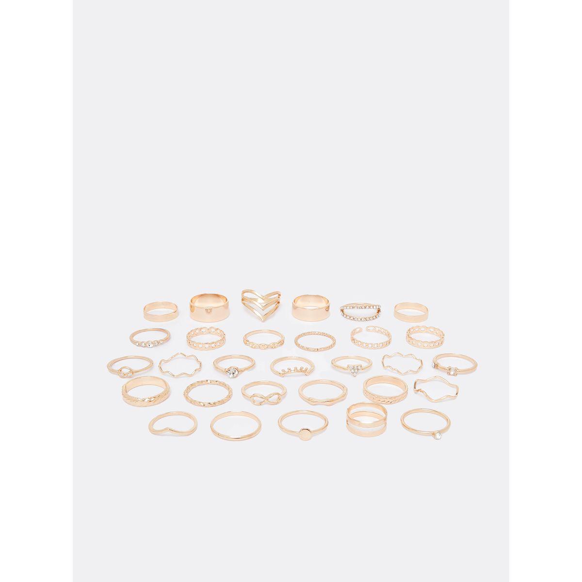 Styli Set of 30 - Assorted Embellished Rings-women-watchesandjewellery-jewellery-rings-image-1