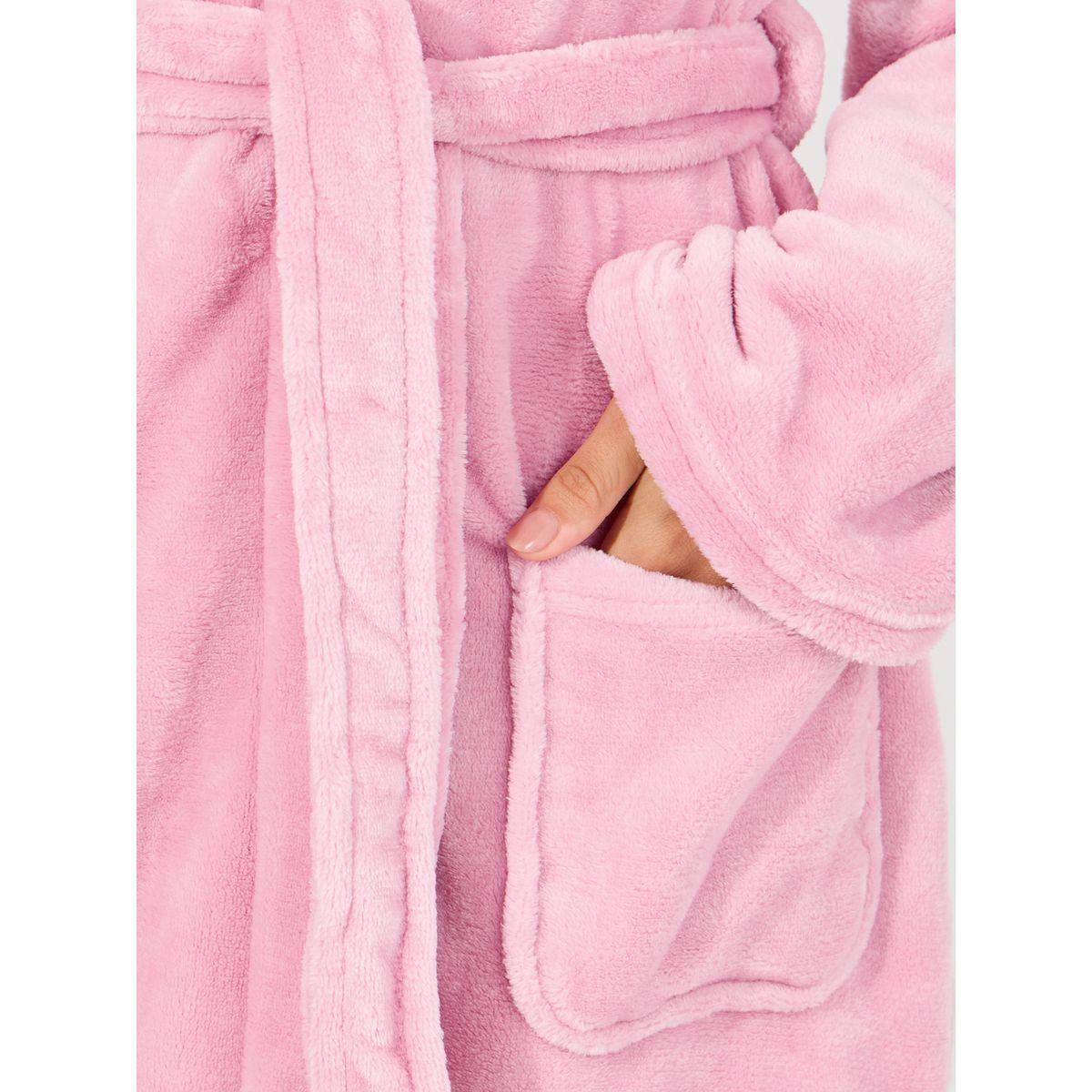 Styli Unwind Shawl Collar Pocket Fleece Robe-women-clothing-nightwear-robes-image-3