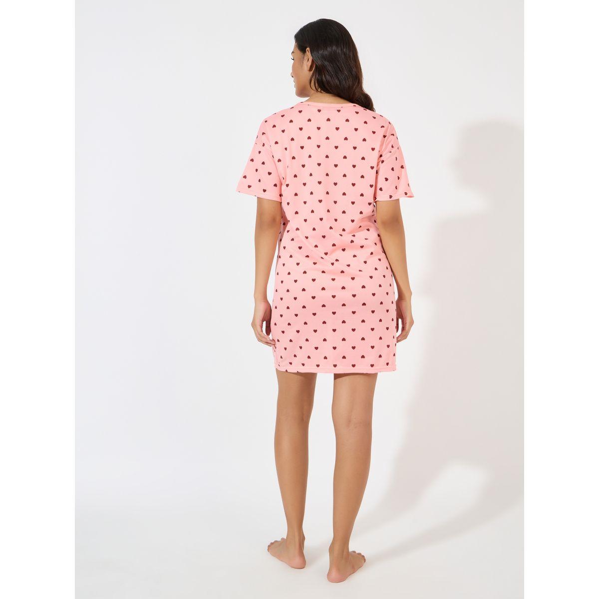 قميص نوم مطبع بالكامل مع شنطة-women-clothing-nightwear-nighties-image-4