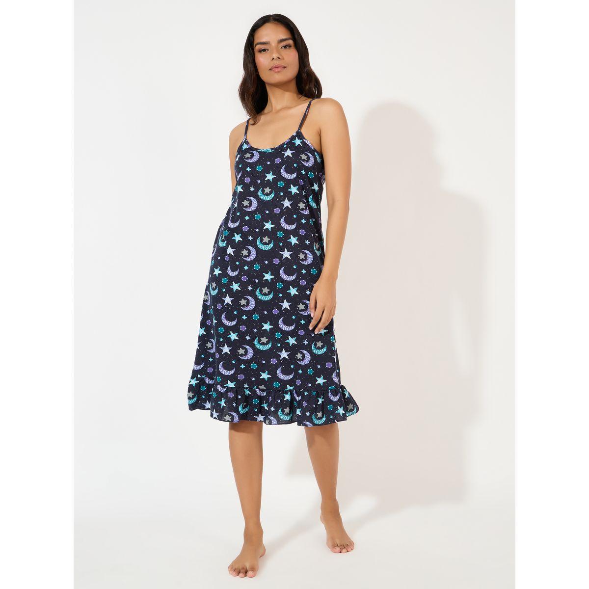 قميص نوم مطبع بالكامل مع قناع-women-clothing-nightwear-nighties-image-2