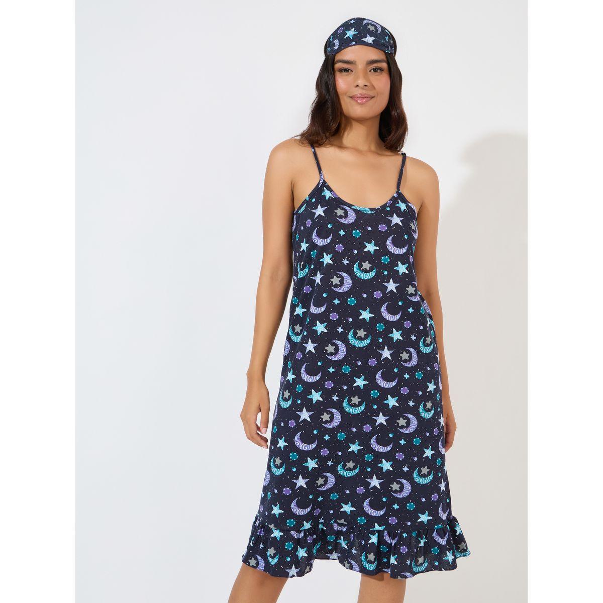 قميص نوم مطبع بالكامل مع قناع-women-clothing-nightwear-nighties-image-3