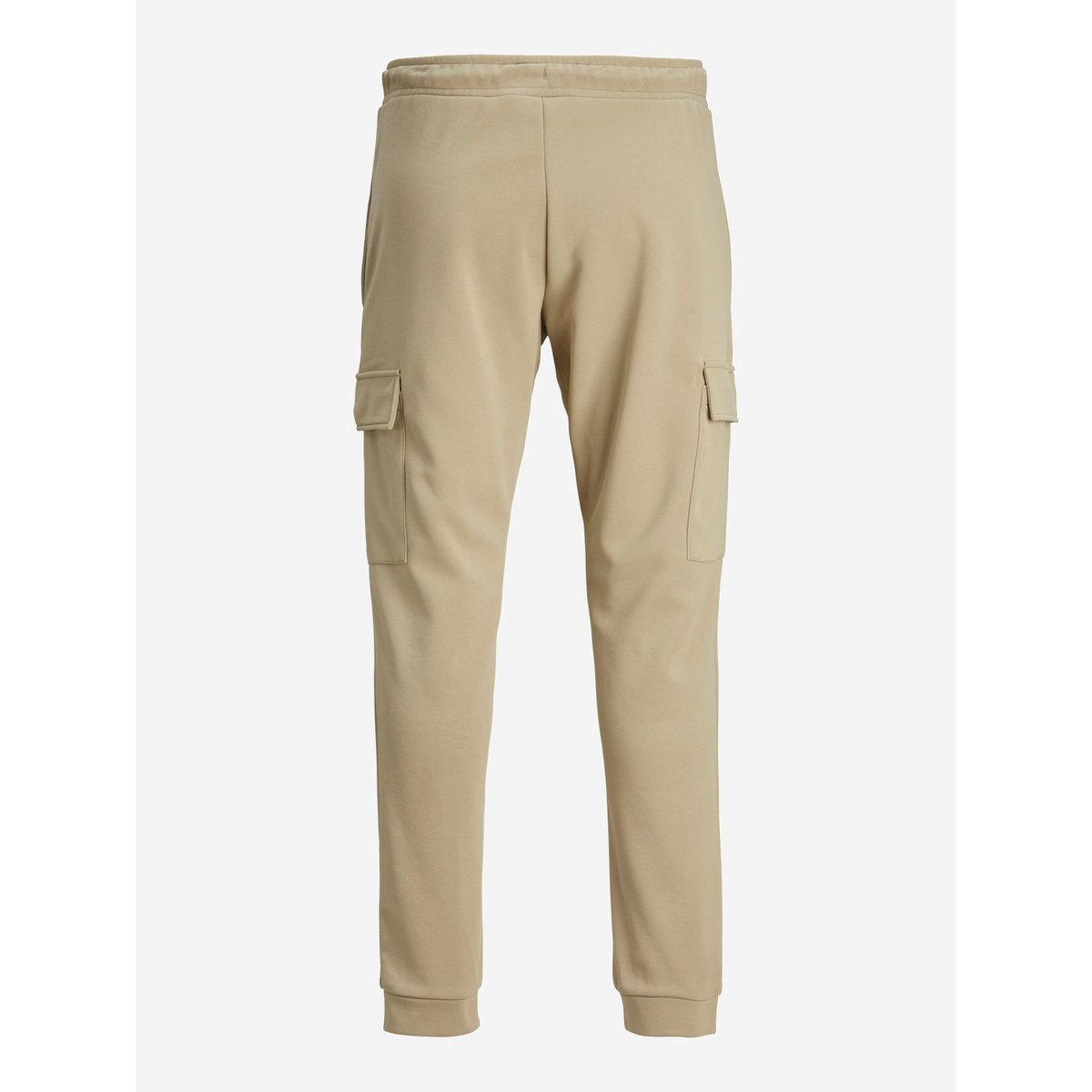 Jack & Jones Solid Cargo Joggers with Rib Hem-men-clothing-bottoms-joggers-image-2