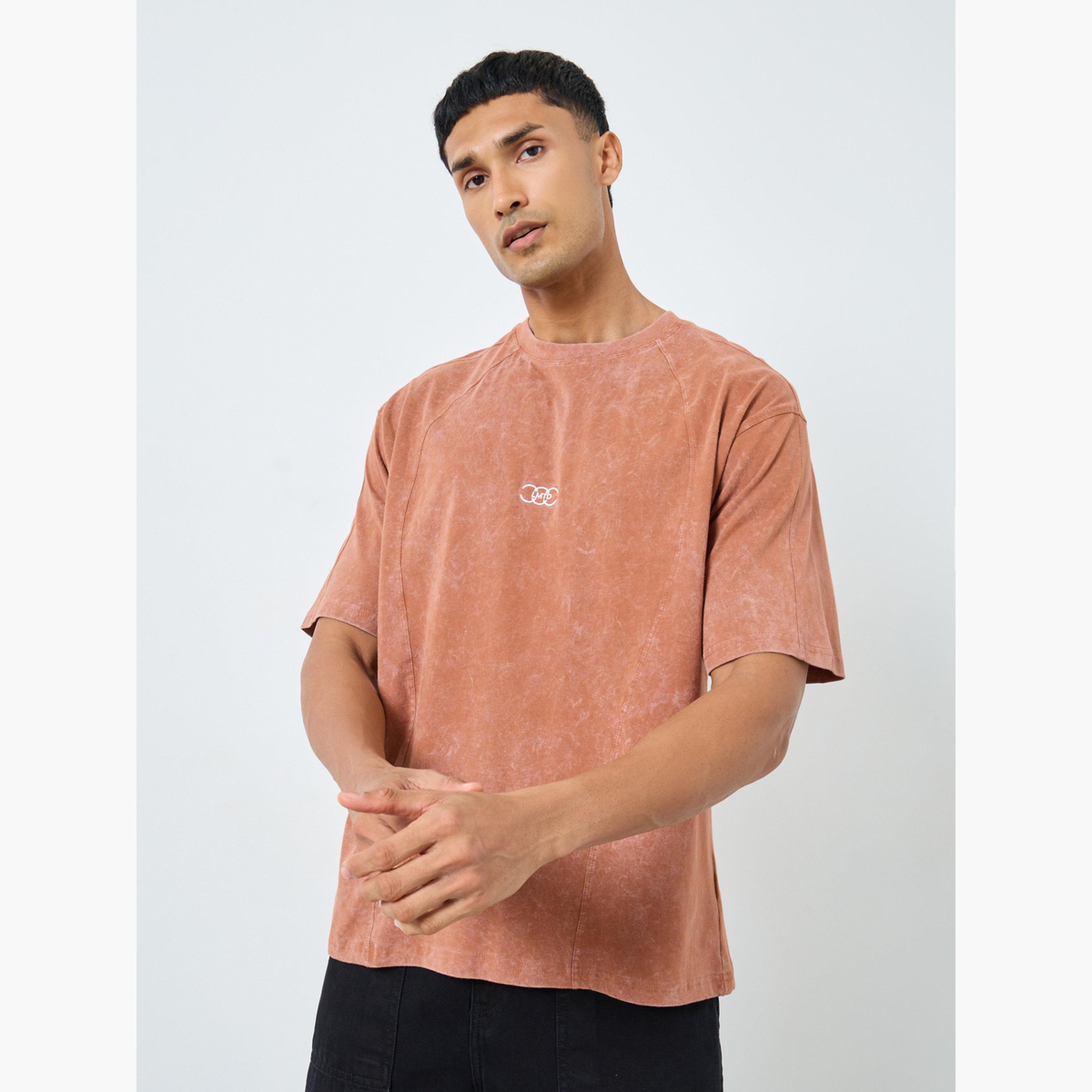Styli Men Sew Panelled Acid Wash Jersey T-Shirt-men-clothing-tshirtsandpolos-tshirts-image-1