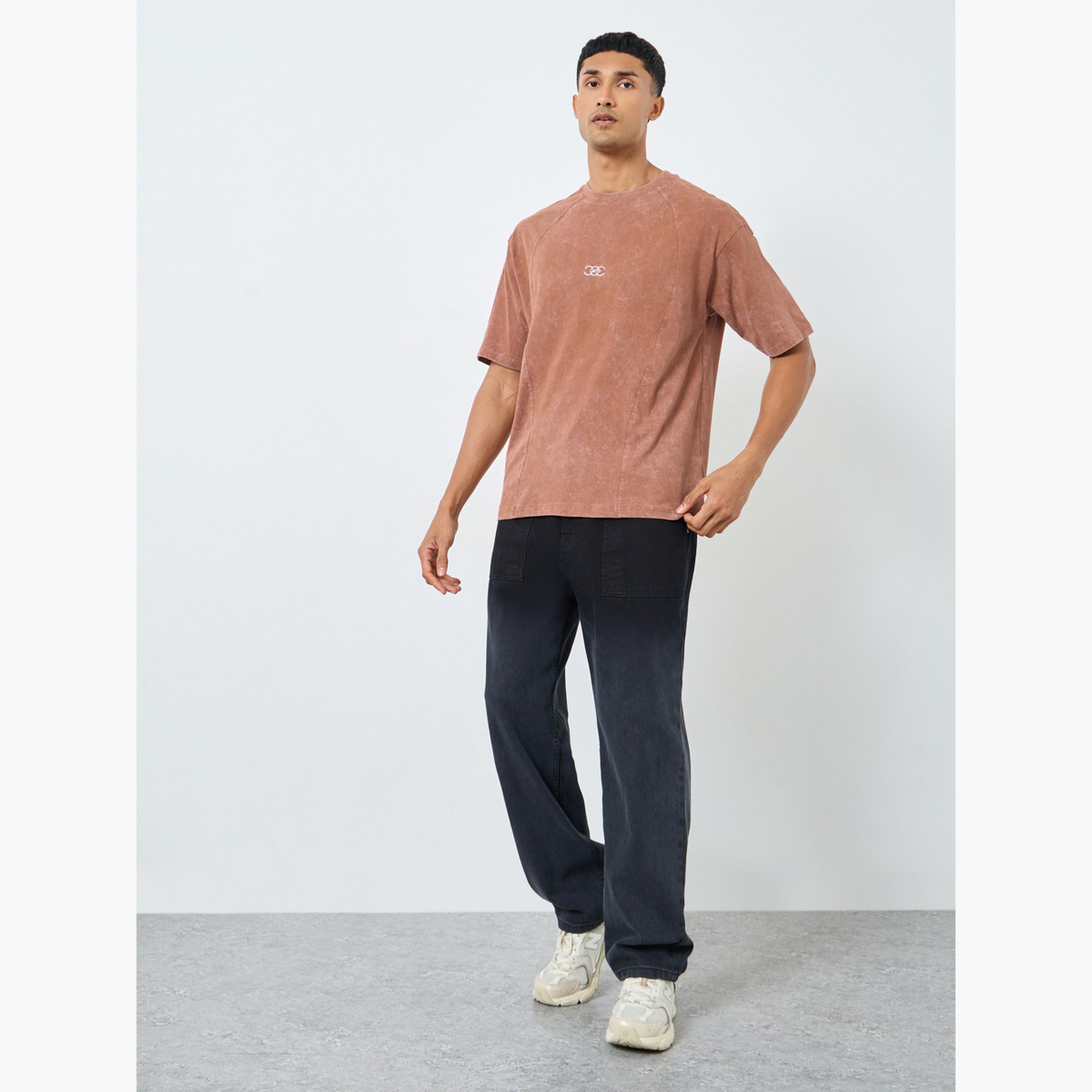 Styli Men Sew Panelled Acid Wash Jersey T-Shirt-men-clothing-tshirtsandpolos-tshirts-image-2