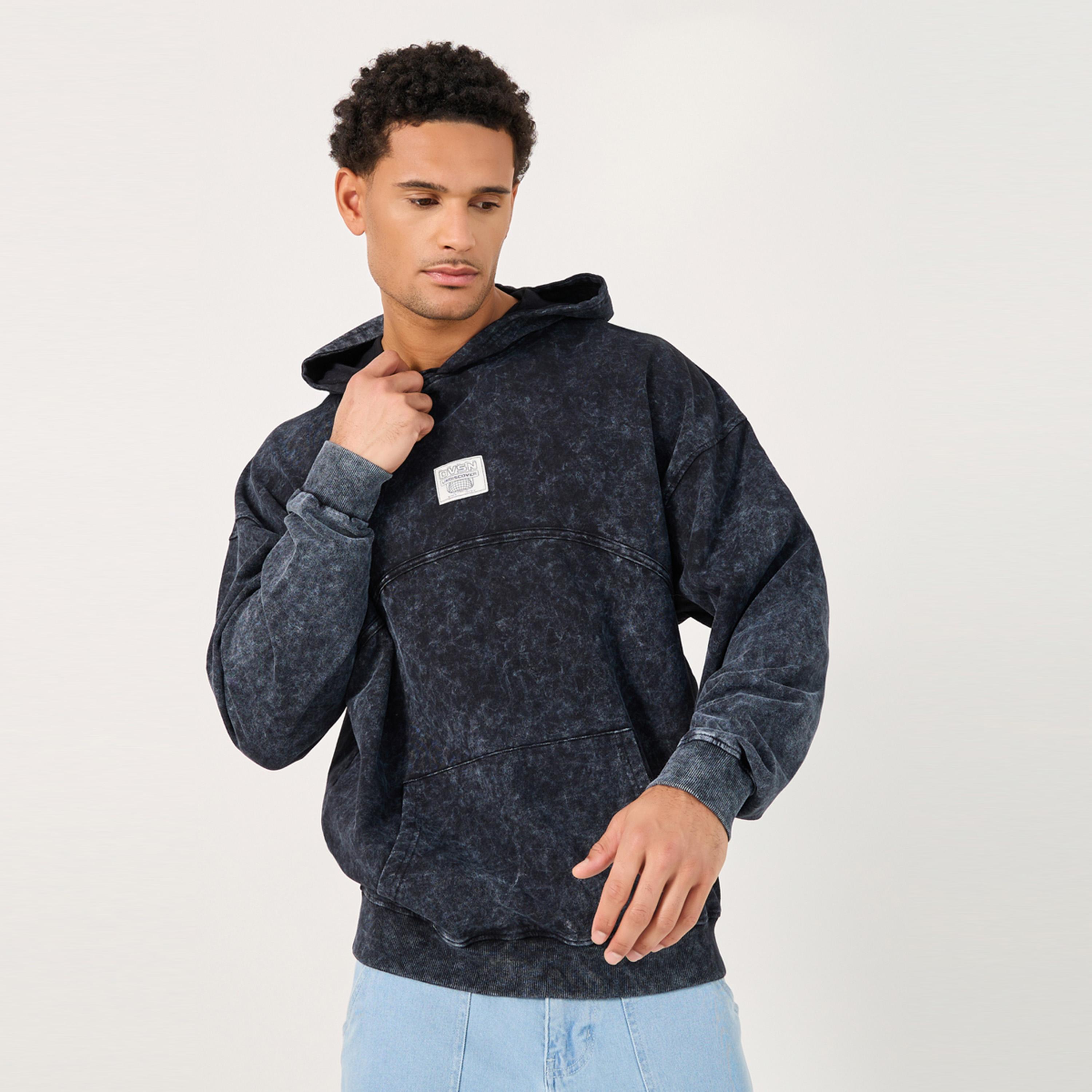 Styli Premium Acid Washed Oversized Terry Hoodie with Applique-men-winterwear-hoodiesandsweatshirts-image-3