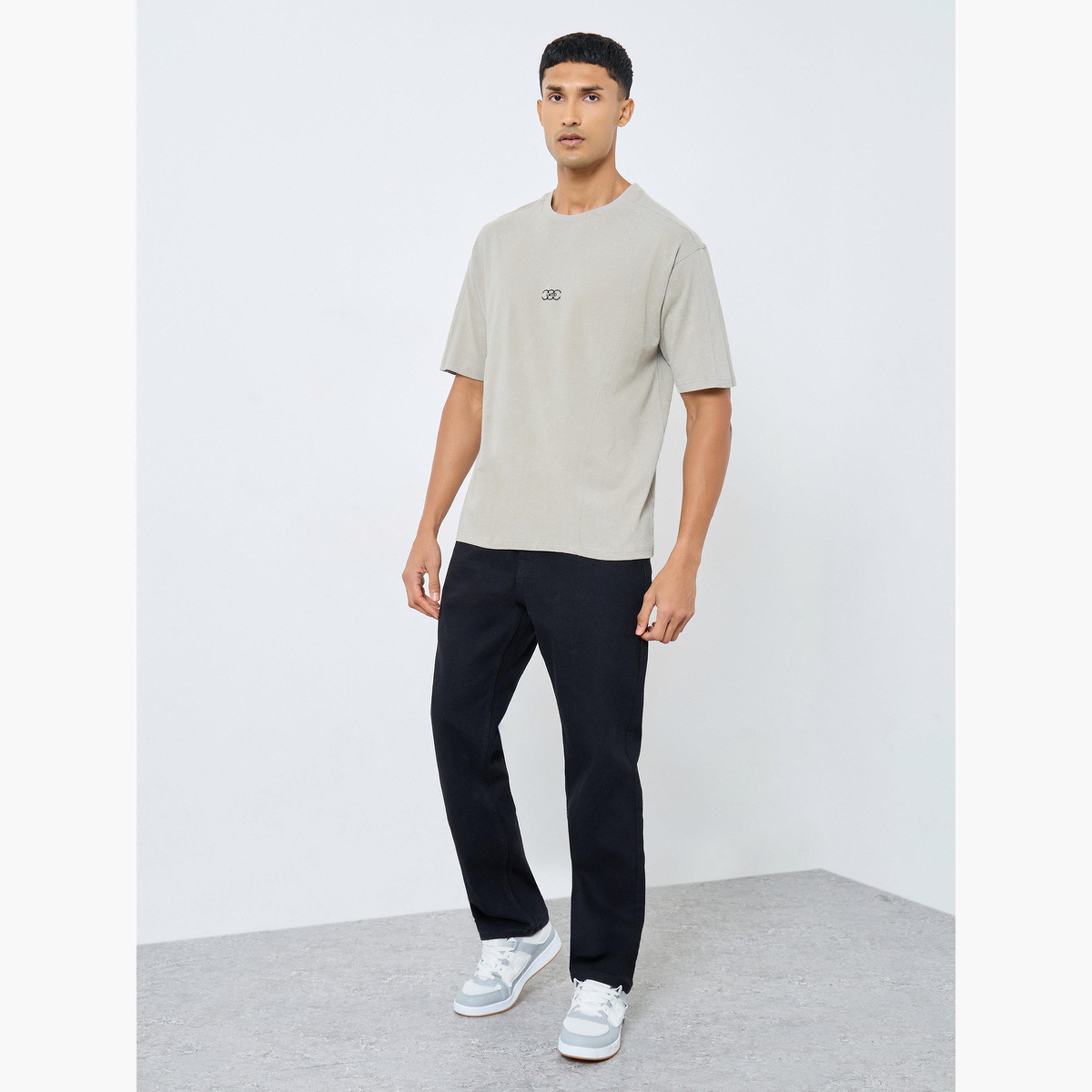 ستايلي - تي شيرت جيرسي مخيط ومغسول بالحامض للرجال-men-clothing-tshirtsandpolos-tshirts-image-2