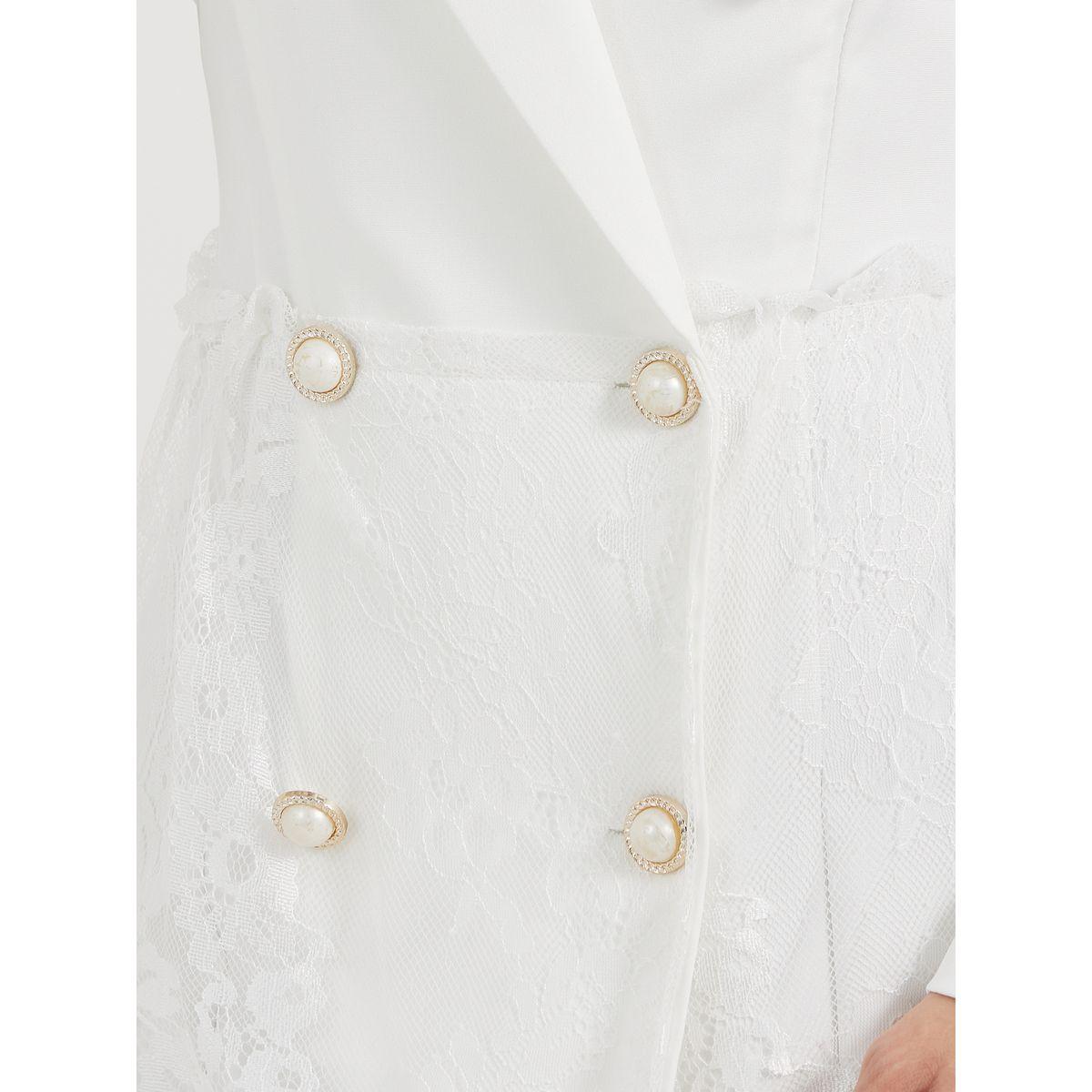 Styli Lace Insert Blazer Knee Length Dress-women-clothing-dresses-image-4