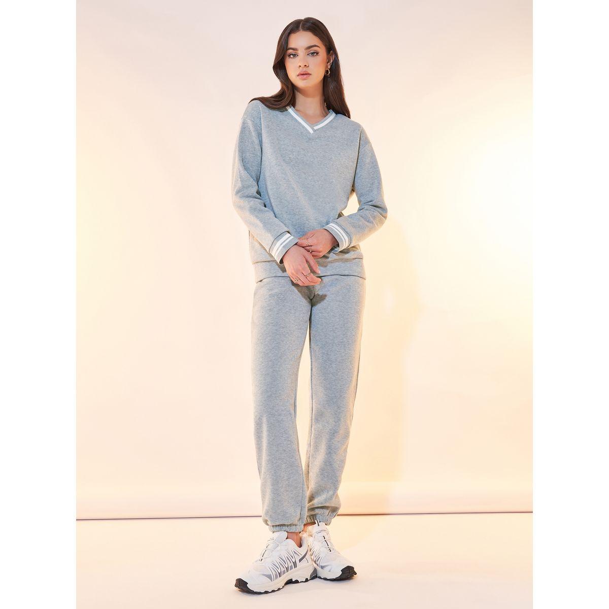 Styli Ribbed Panel Dropped Shoulder Sweatshirt-women-winterwear-hoodiesandsweatshirts-sweatshirts-image-2