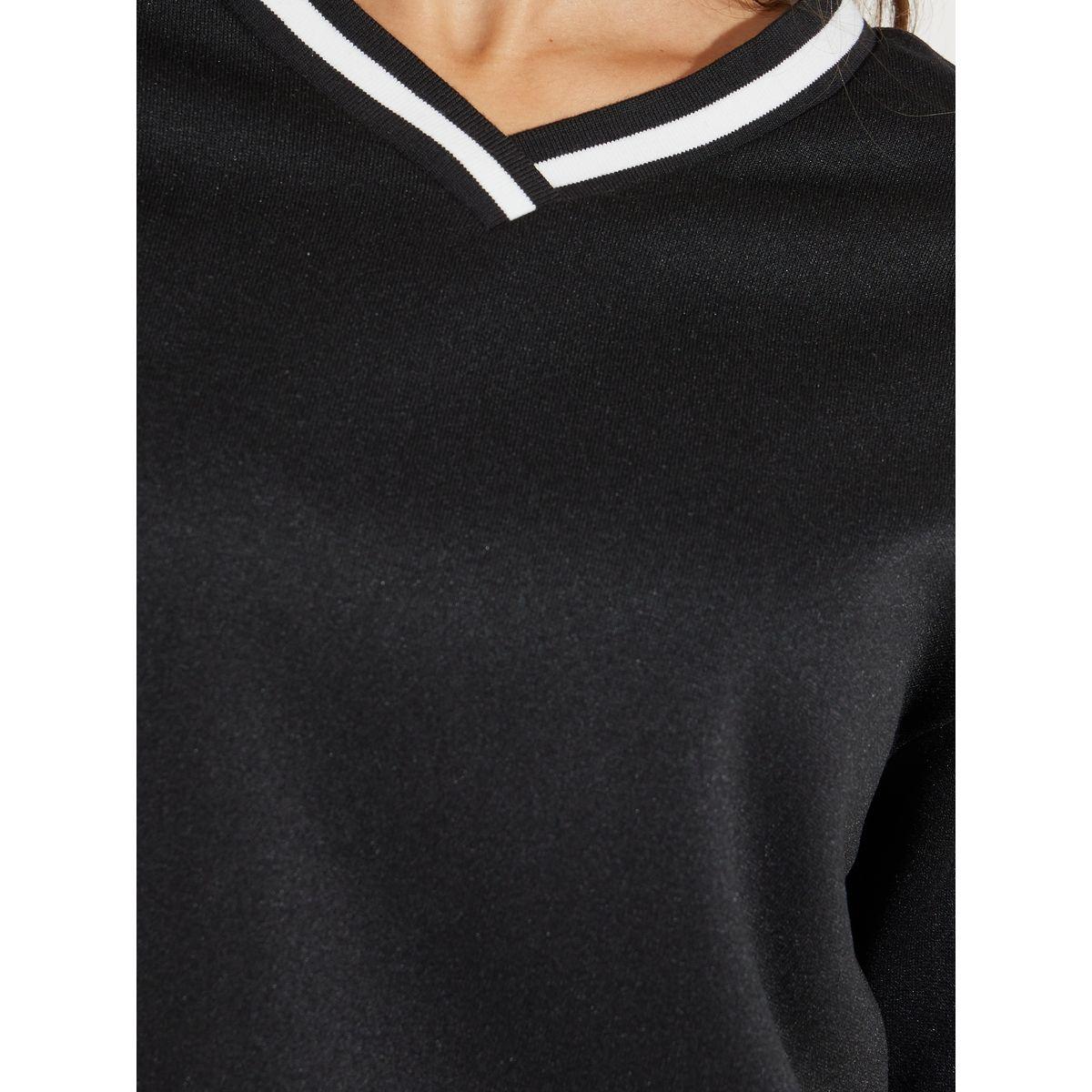 سويت شيرت بتفاصيل مضلعة مع أكتاف منخفضة-women-winterwear-hoodiesandsweatshirts-sweatshirts-image-4