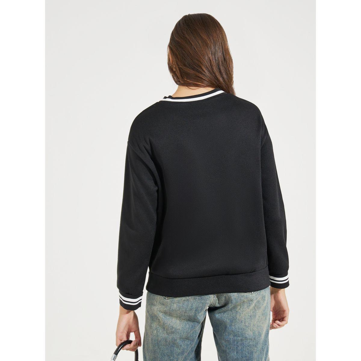 سويت شيرت بتفاصيل مضلعة مع أكتاف منخفضة-women-winterwear-hoodiesandsweatshirts-sweatshirts-image-5