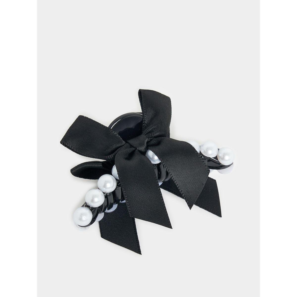 Styli Ribbon Pearl Claw Clip-women-hairaccessories-bands-image-1