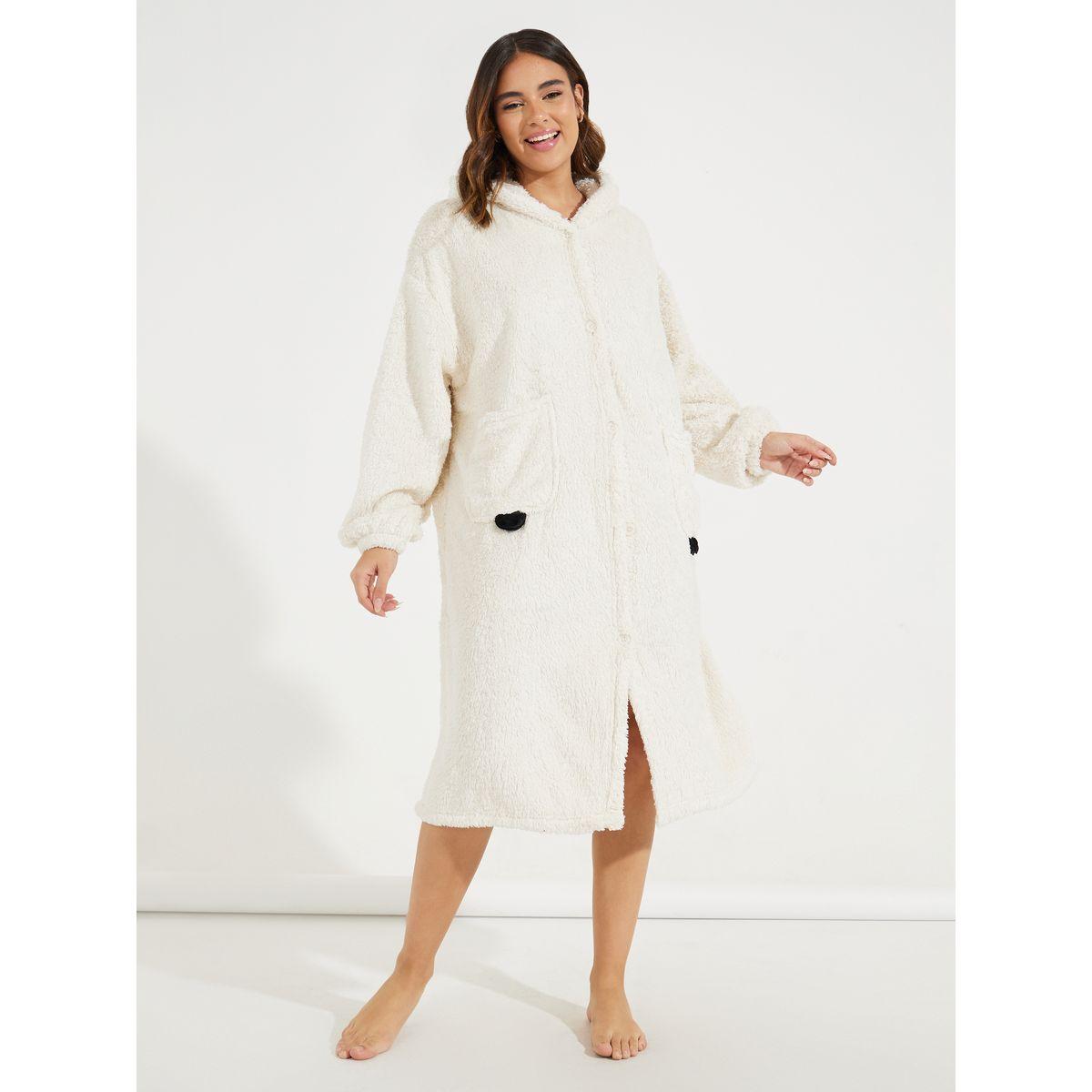 Styli Unwind Panda Hood Fleece Robe-women-clothing-nightwear-robes-image-1