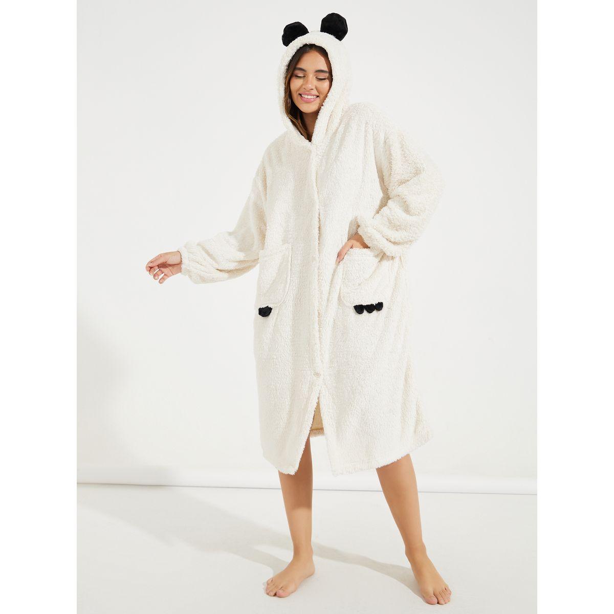 Styli Unwind Panda Hood Fleece Robe-women-clothing-nightwear-robes-image-3
