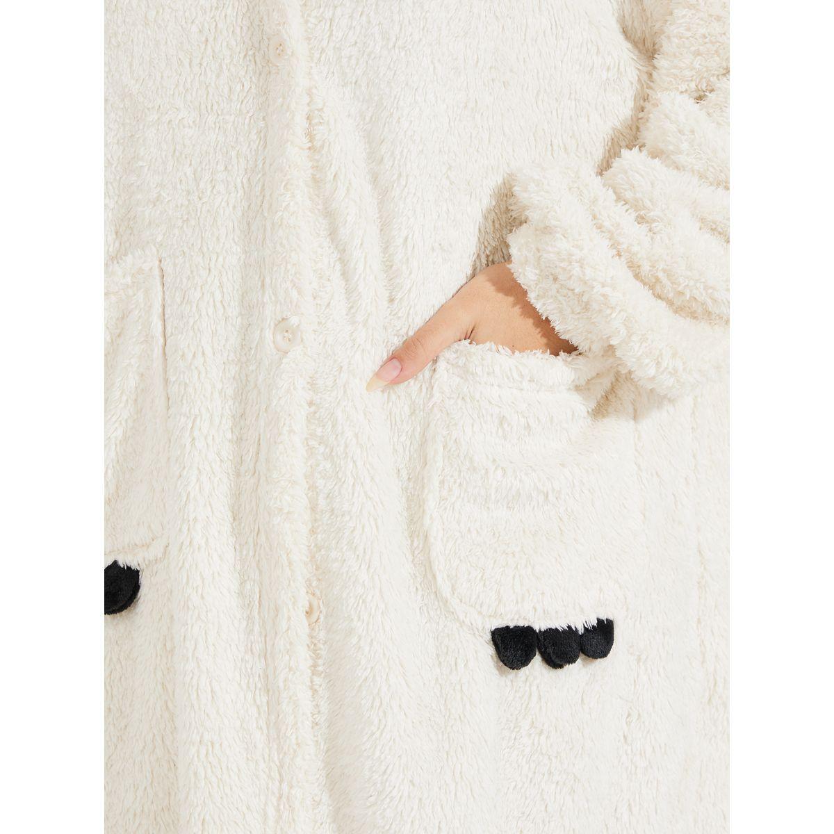 Styli Unwind Panda Hood Fleece Robe-women-clothing-nightwear-robes-image-4