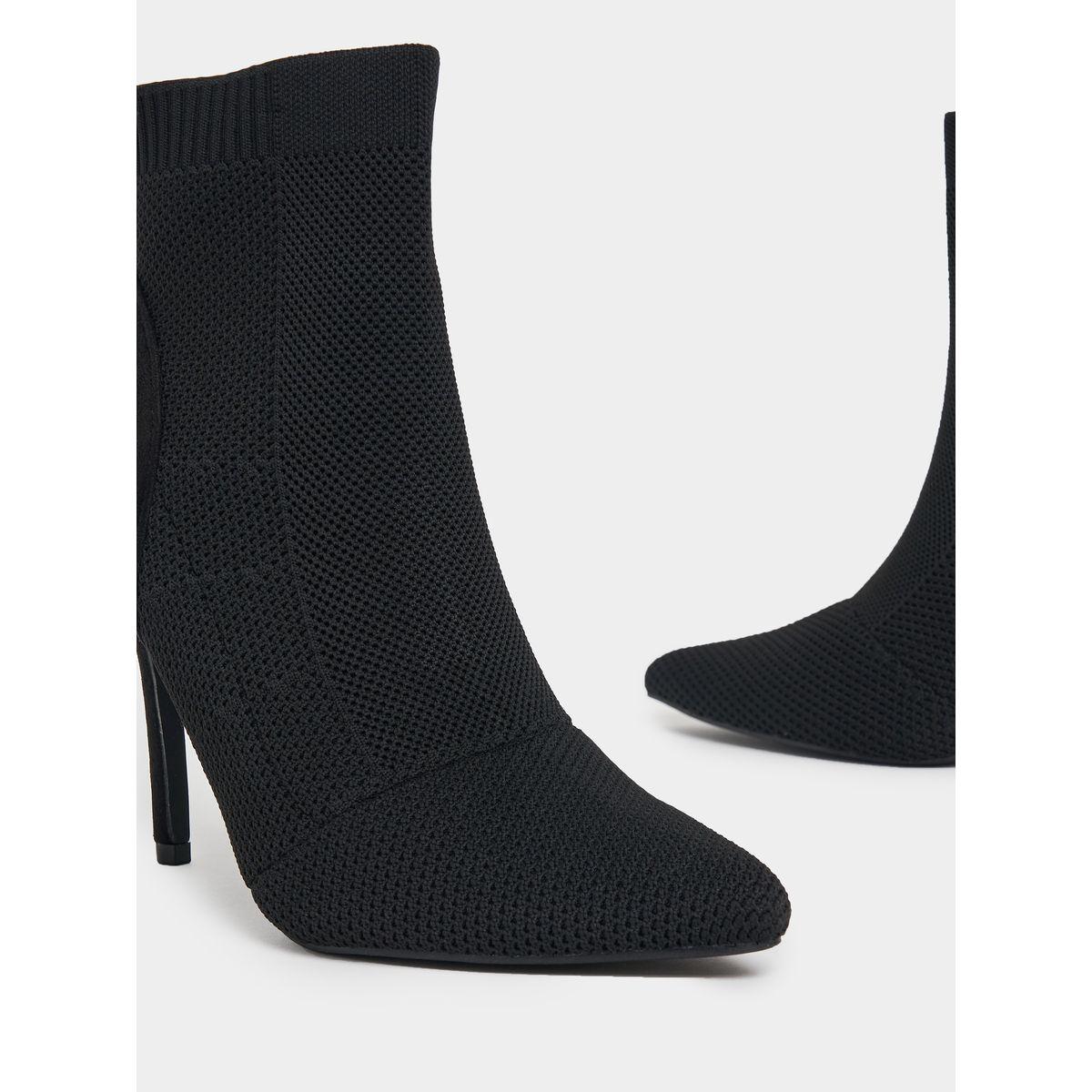 Styli Pointed Toe Knit High Heel Boots-women-shoes-boots-image-3