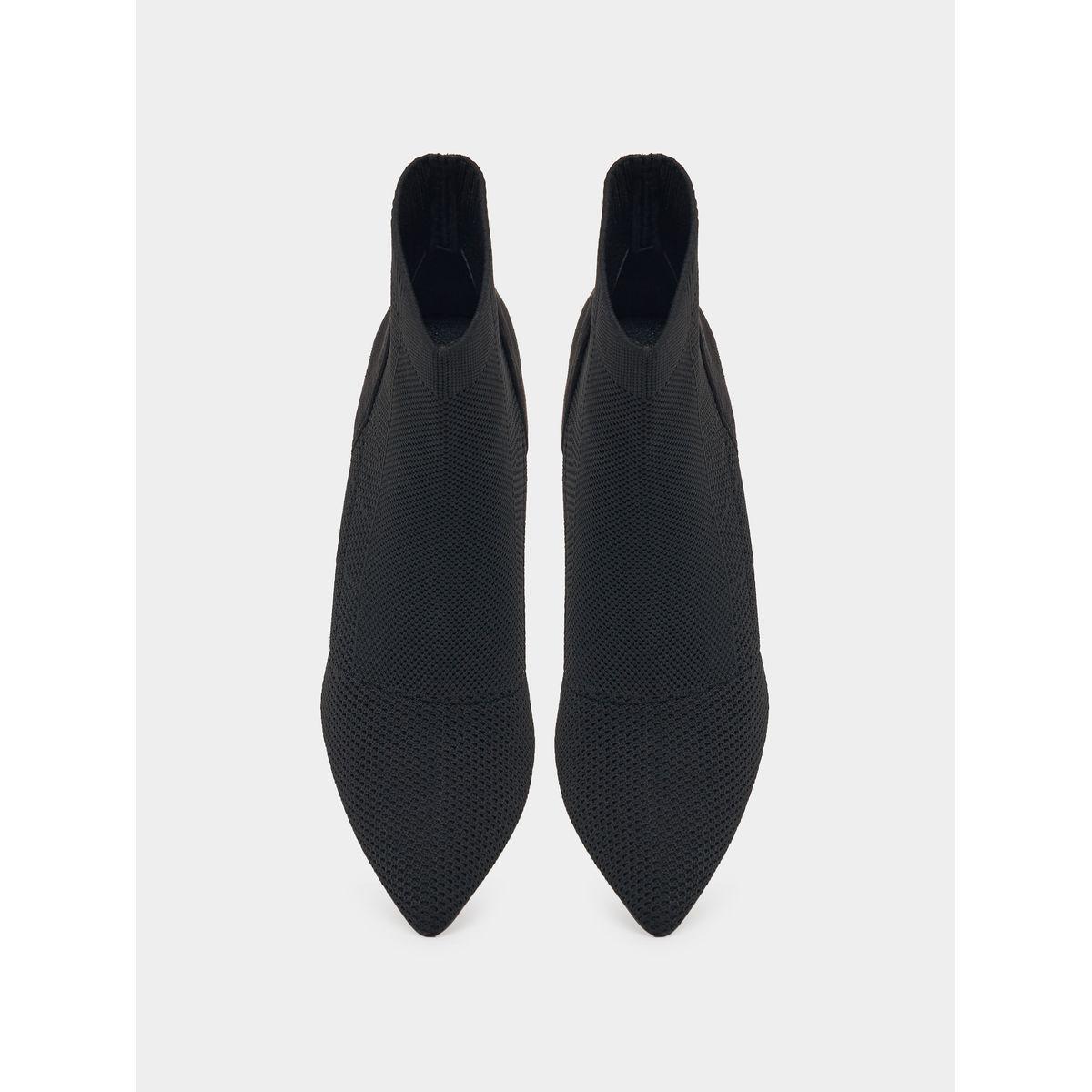 Styli Pointed Toe Knit High Heel Boots-women-shoes-boots-image-5