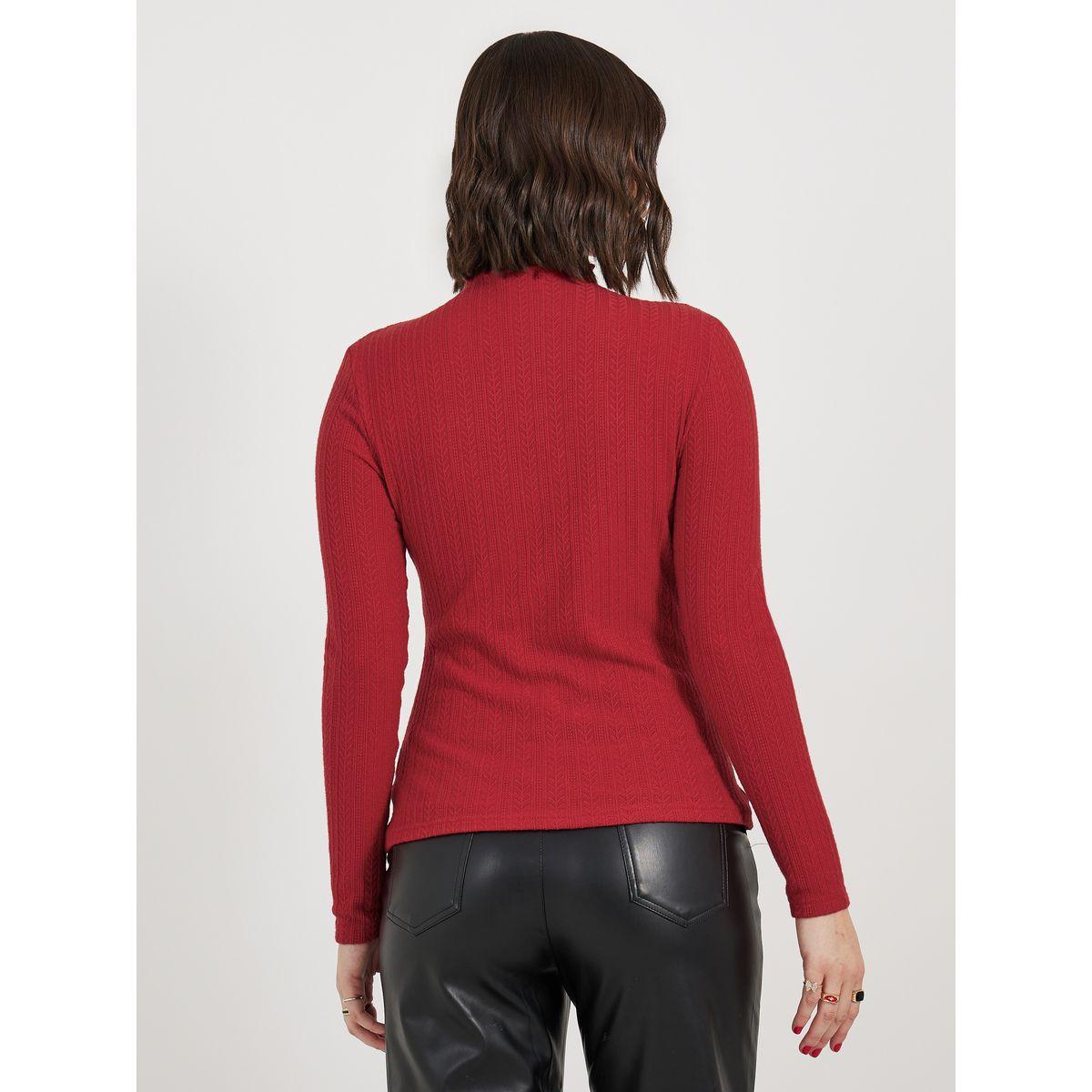 بلوزة محبوكة بتفاصيل بارزة الملمس-women-clothing-shirtsandblouses-blouses-image-5