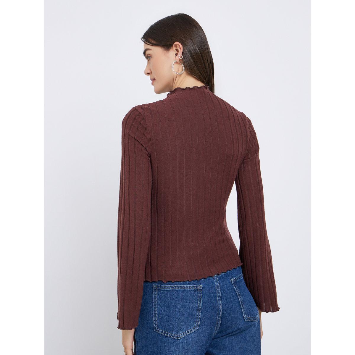 بلوزة محبوكة بأكمام طويلة-women-clothing-tshirts-image-4